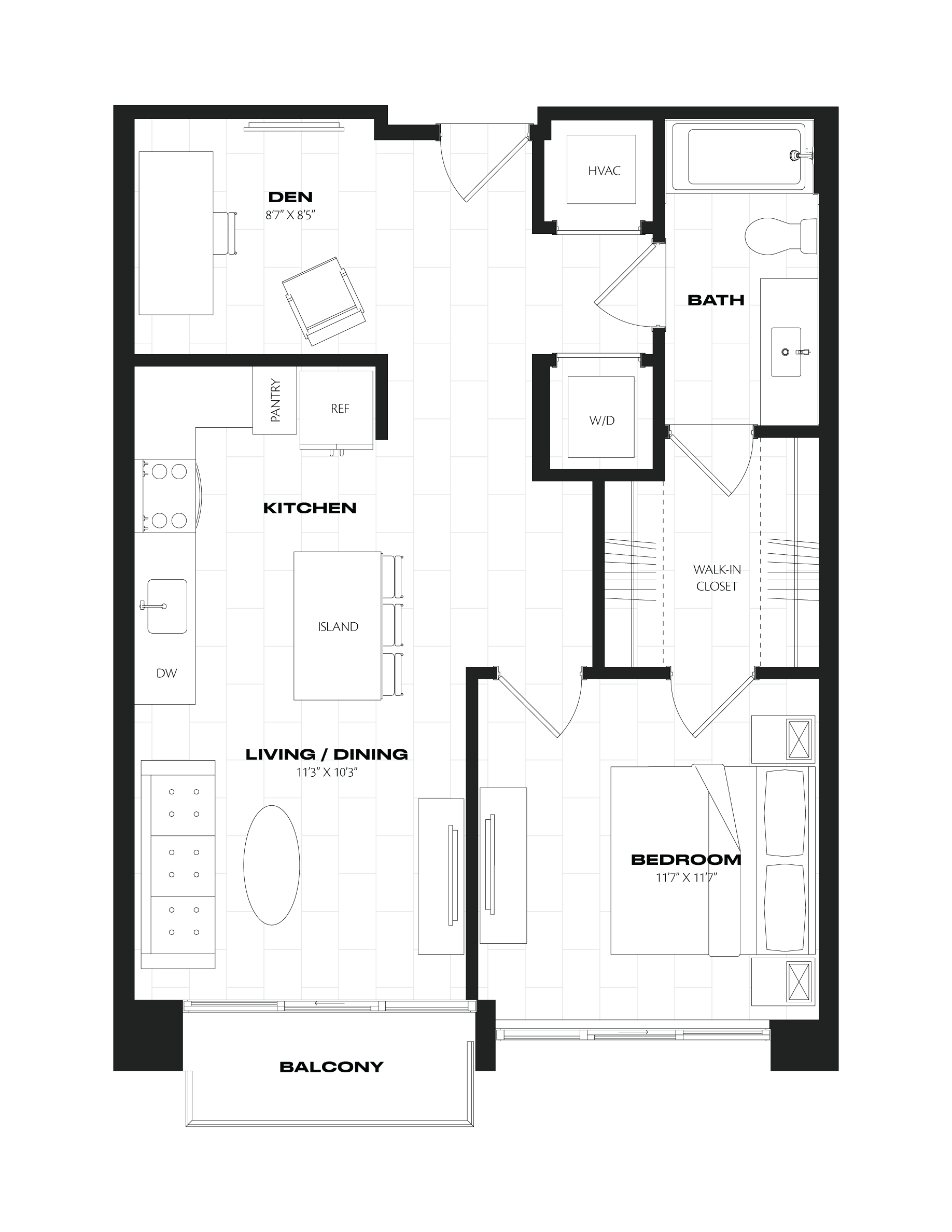 Apartment 0805 floorplan