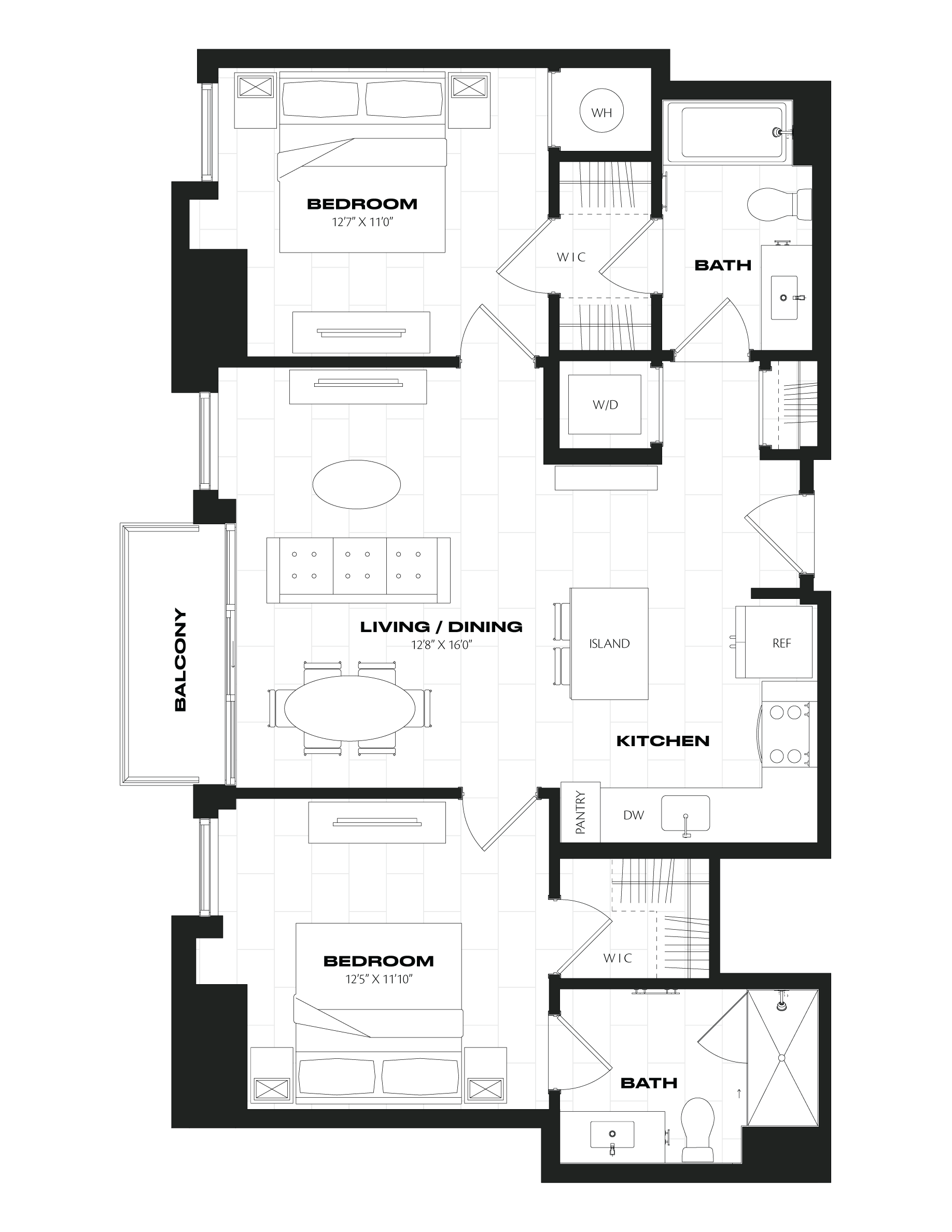 Apartment 1119 floorplan