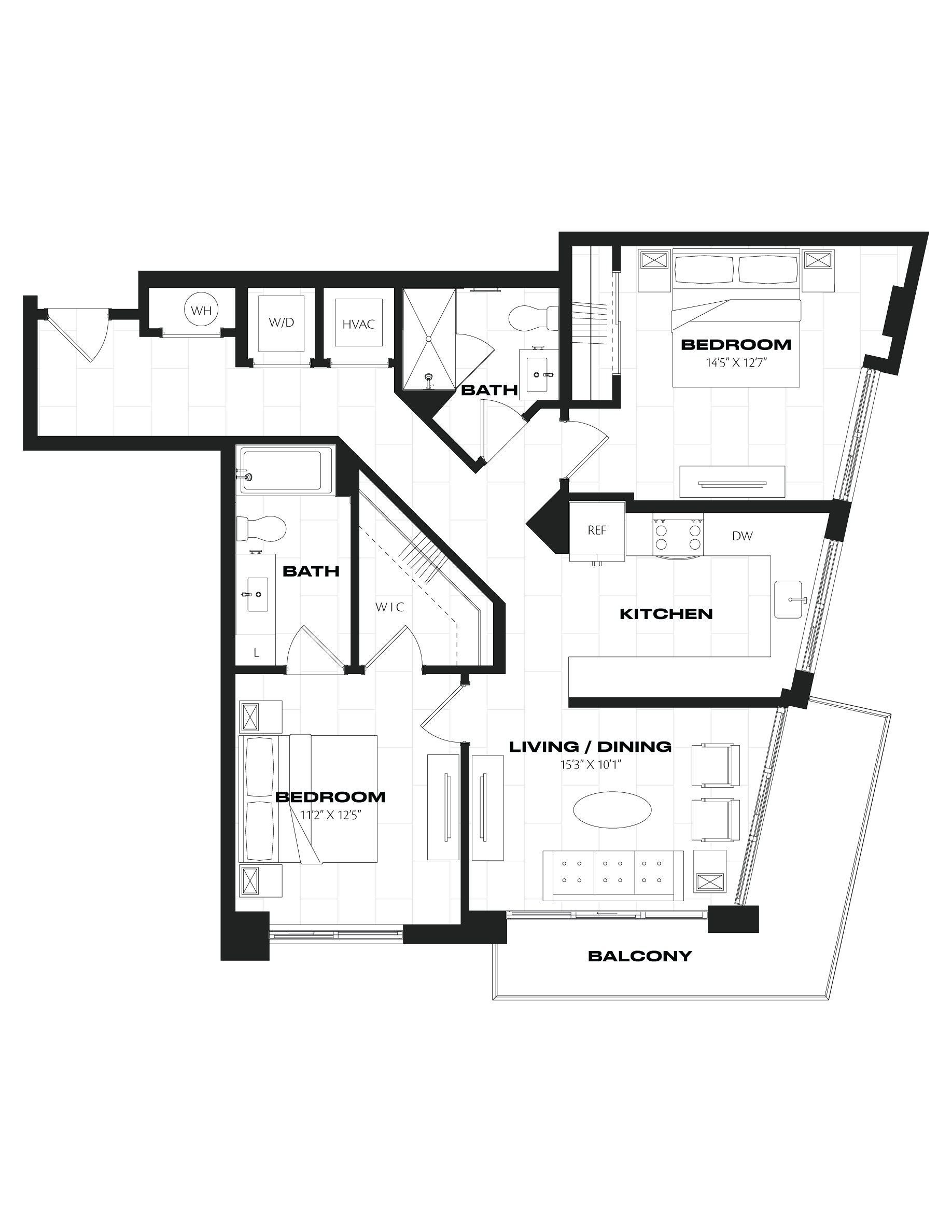Apartment 1007 floorplan