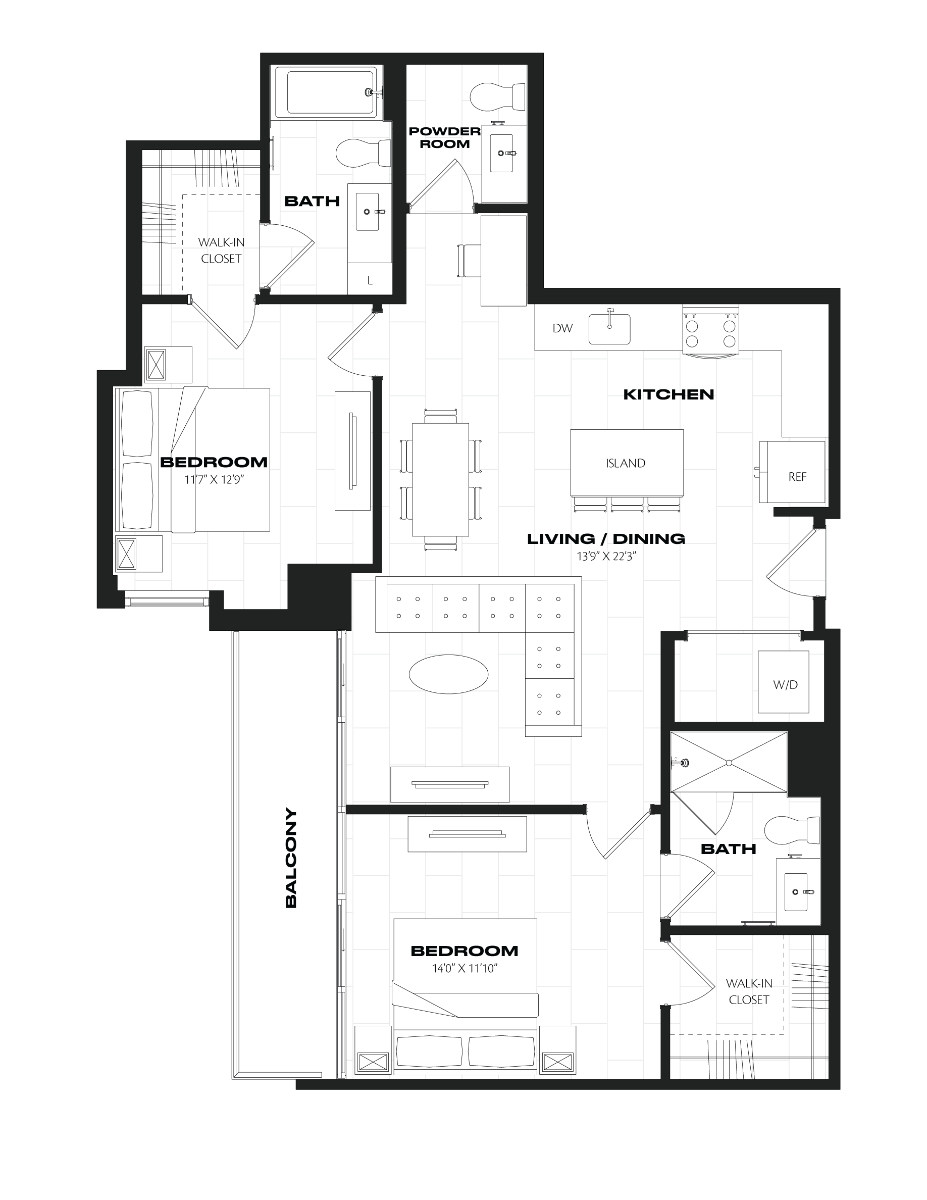 Apartment 0721 floorplan