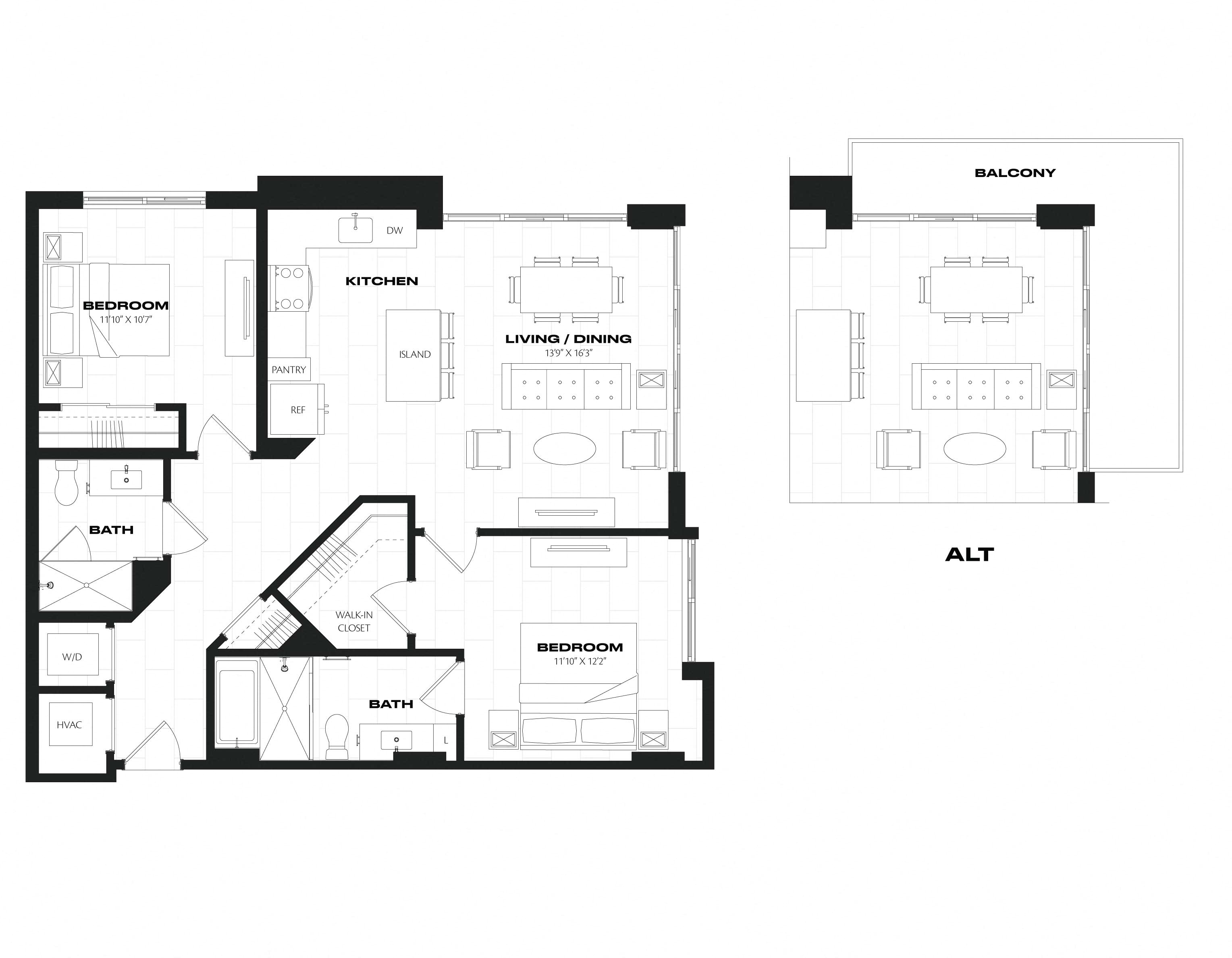 Apartment 0824 floorplan