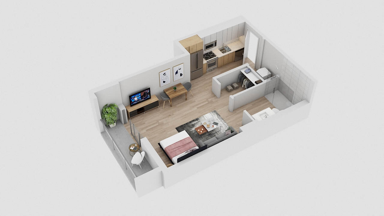 Floor plan image of apartment 3211