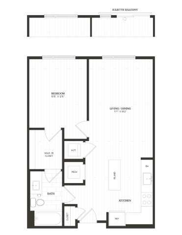 Apartment 539 floorplan