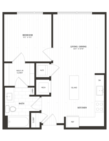 Apartment 651 floorplan