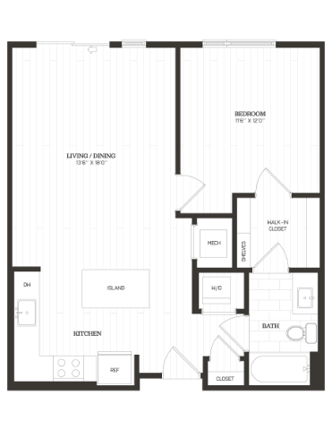 Apartment 731 floorplan