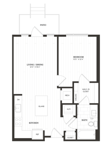 Apartment 109 floorplan