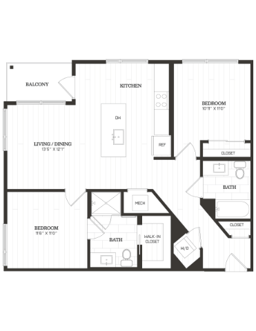 Apartment 738 floorplan