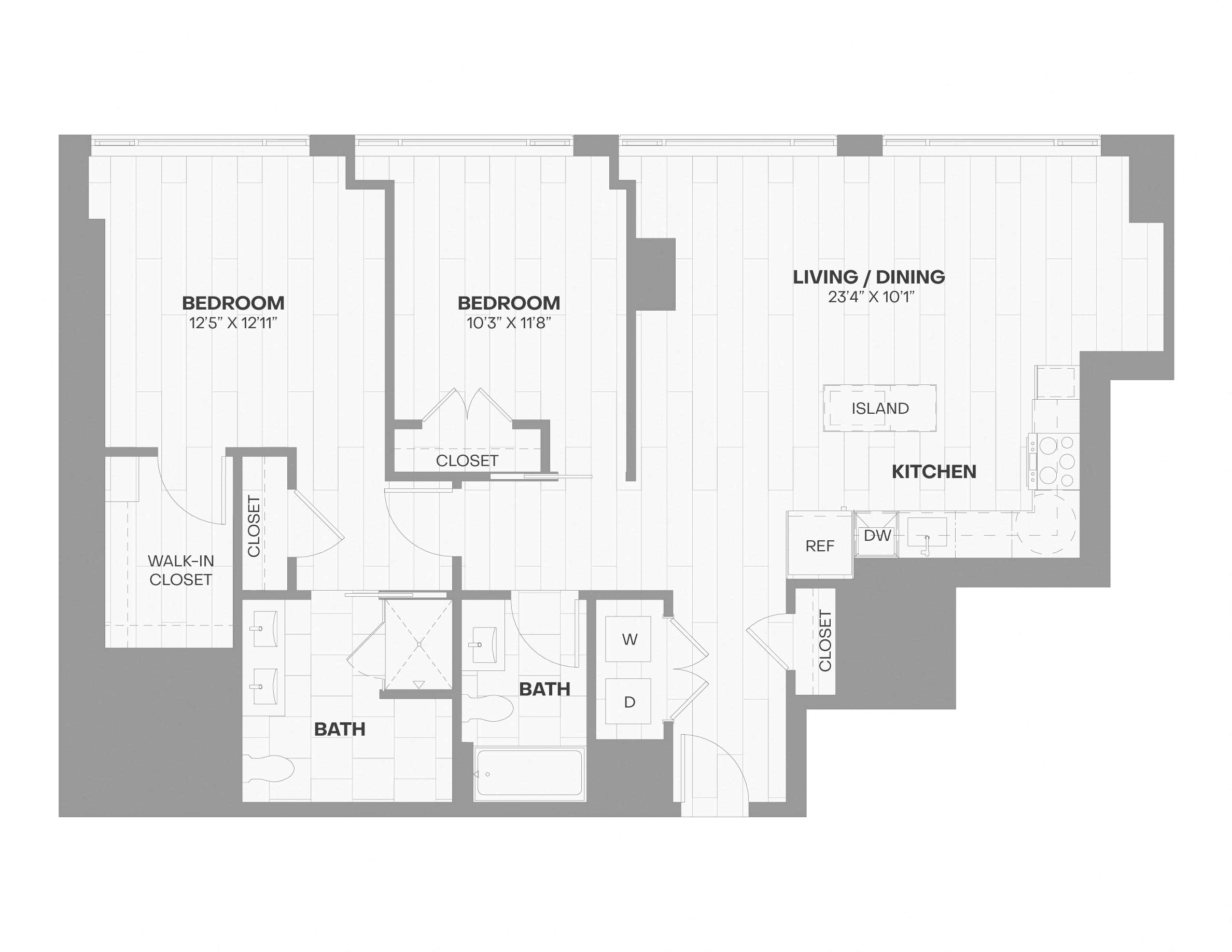 Apartment 2403 floorplan
