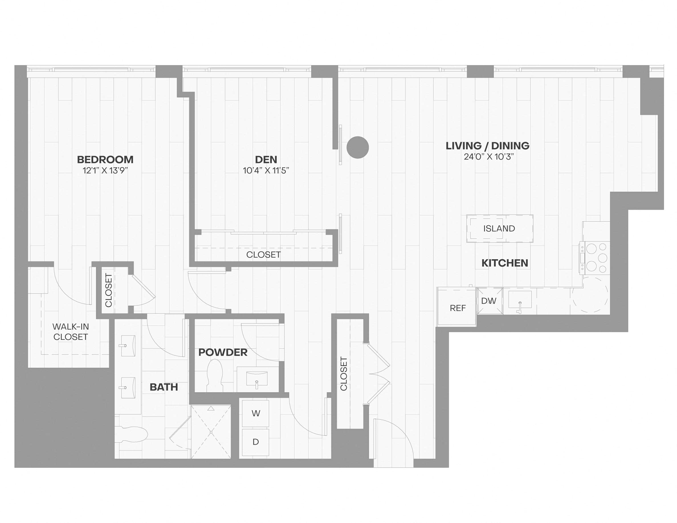 Apartment 2503 floorplan