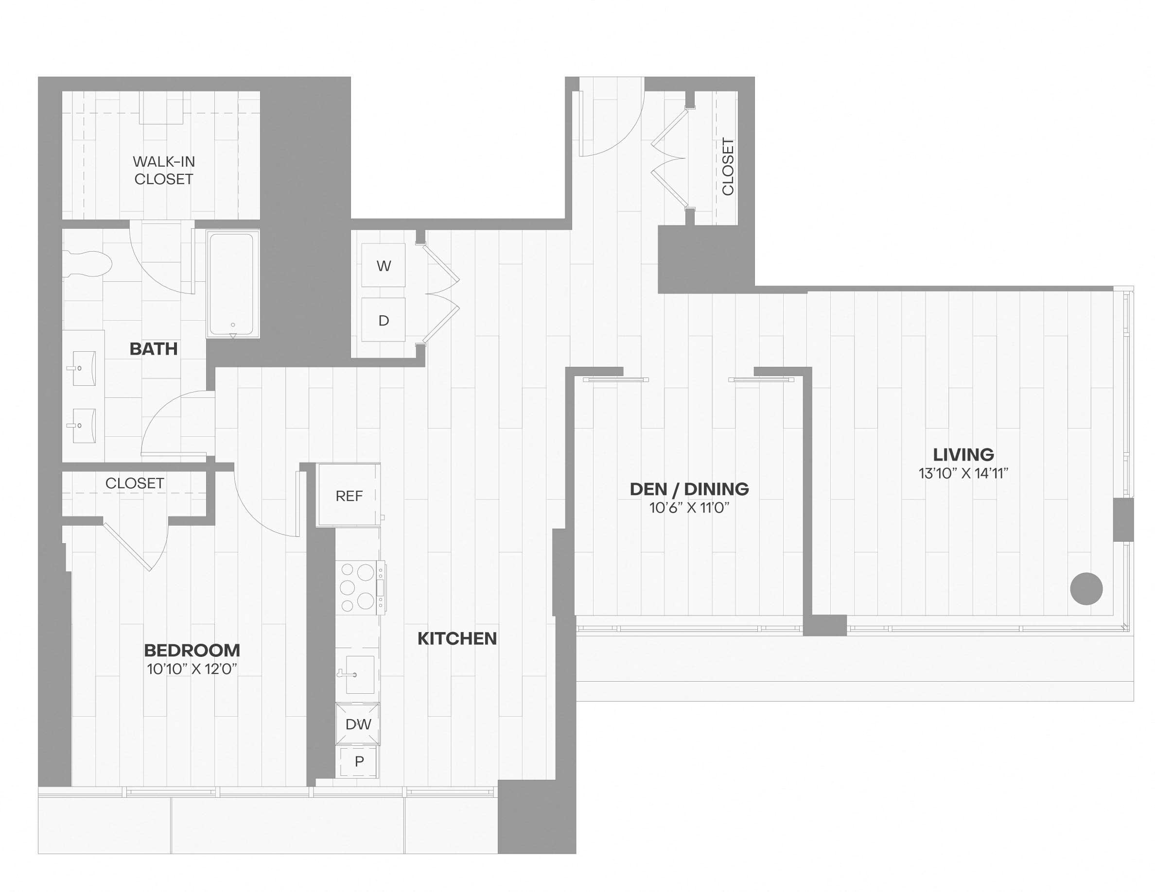 Apartment 2510 floorplan