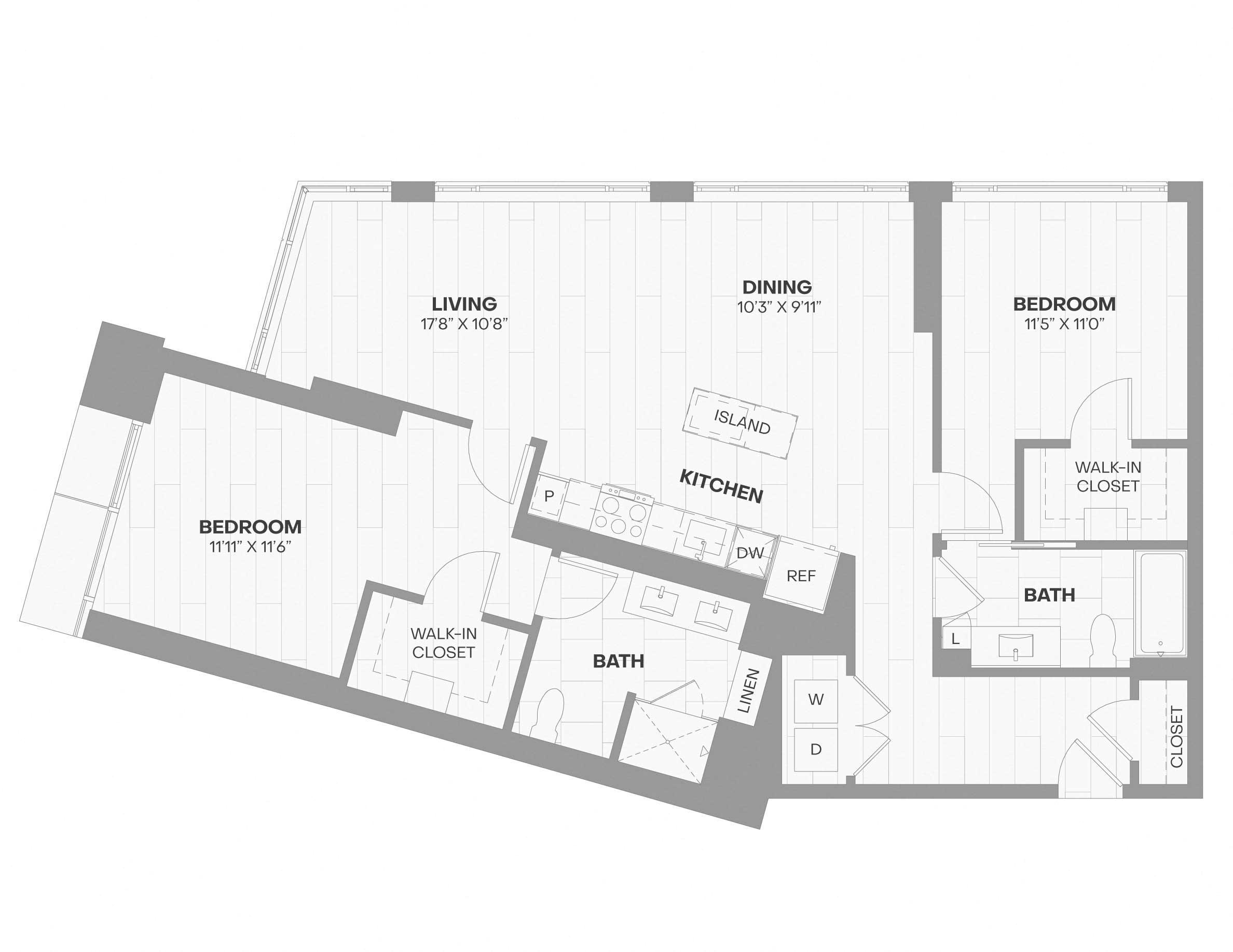 Apartment 2708 floorplan