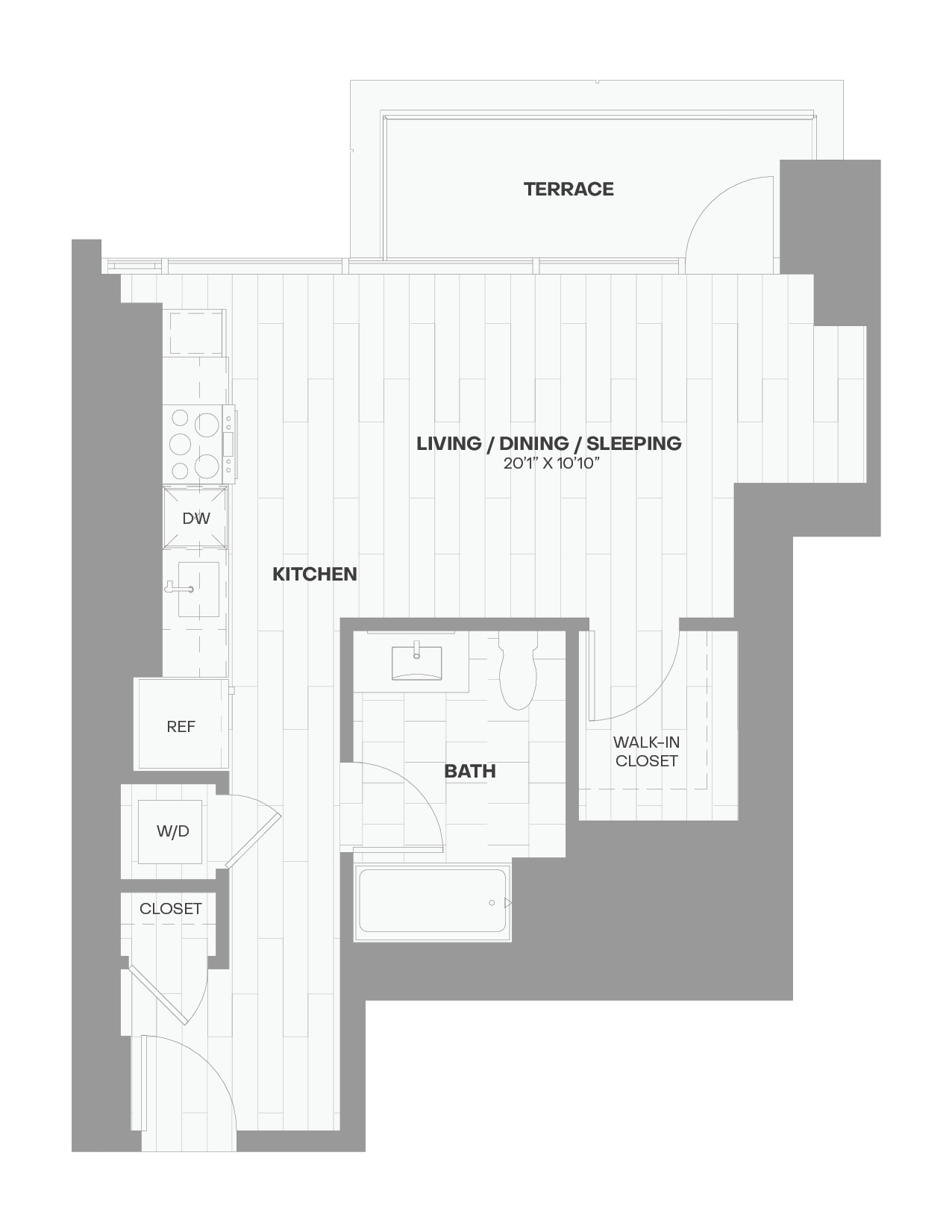 Apartment 0605 floorplan
