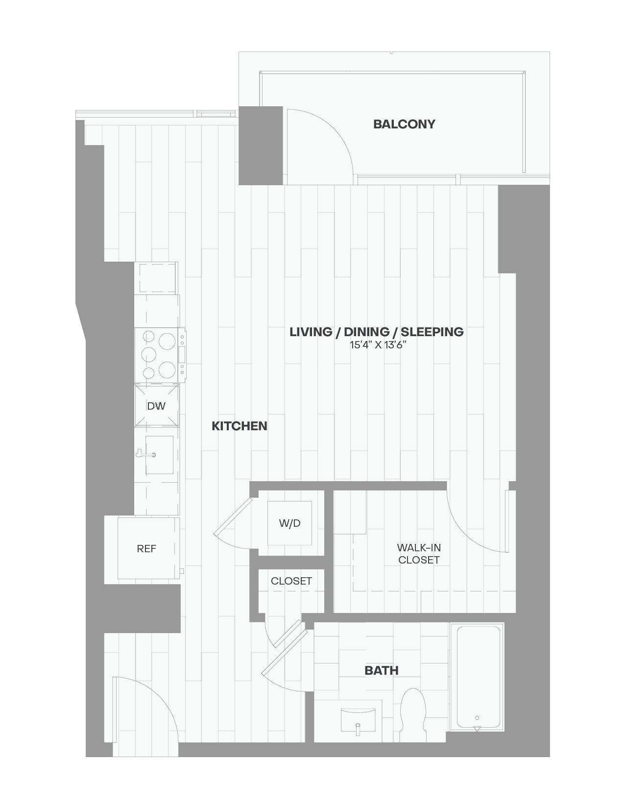 Apartment 0611 floorplan
