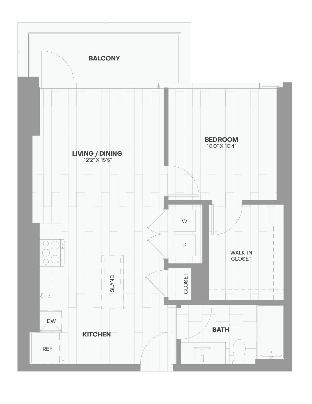 Apartment 0612 floorplan