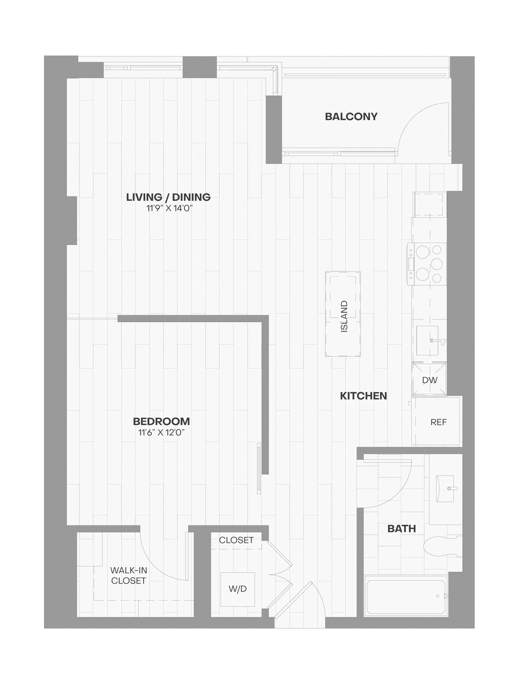 Apartment 1115 floorplan