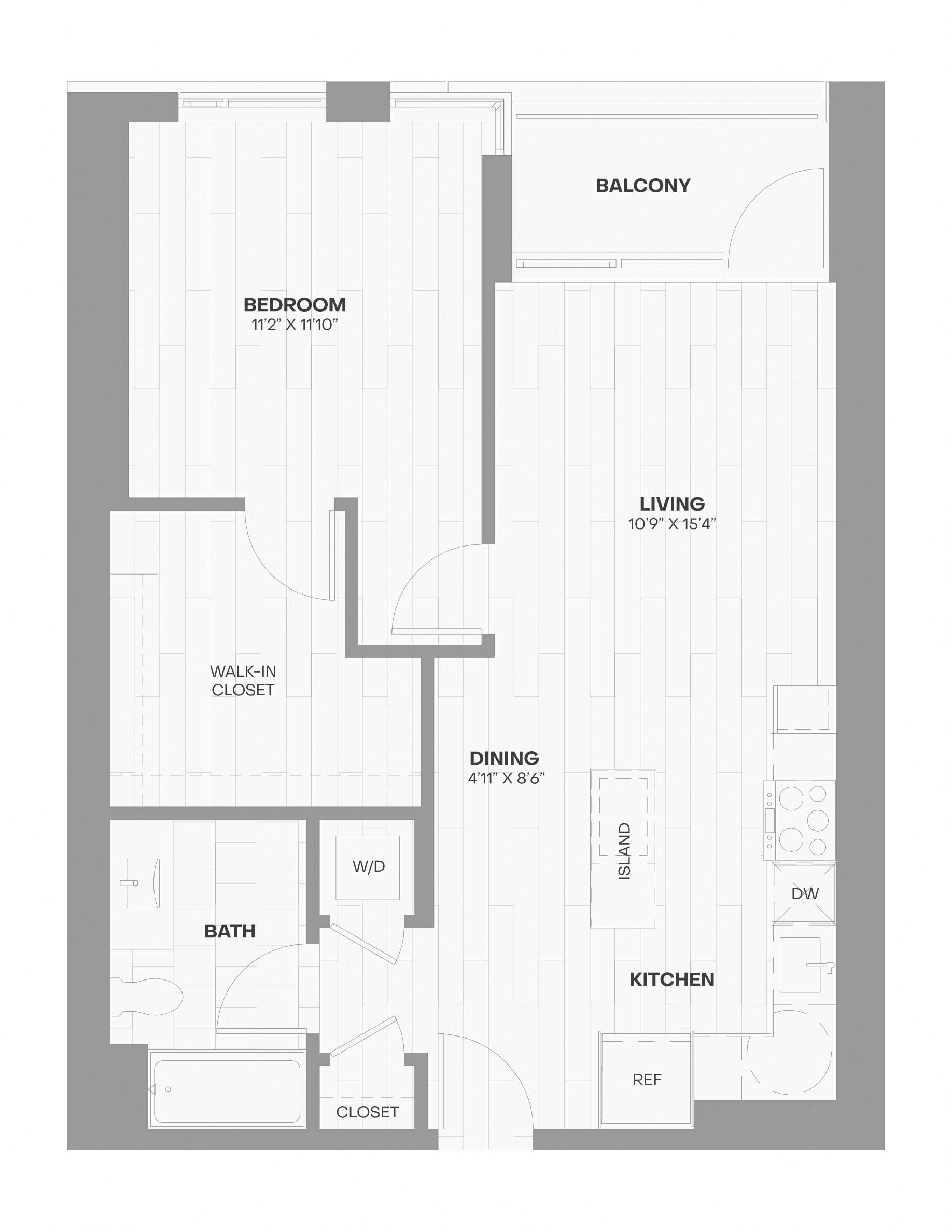 Apartment 1217 floorplan