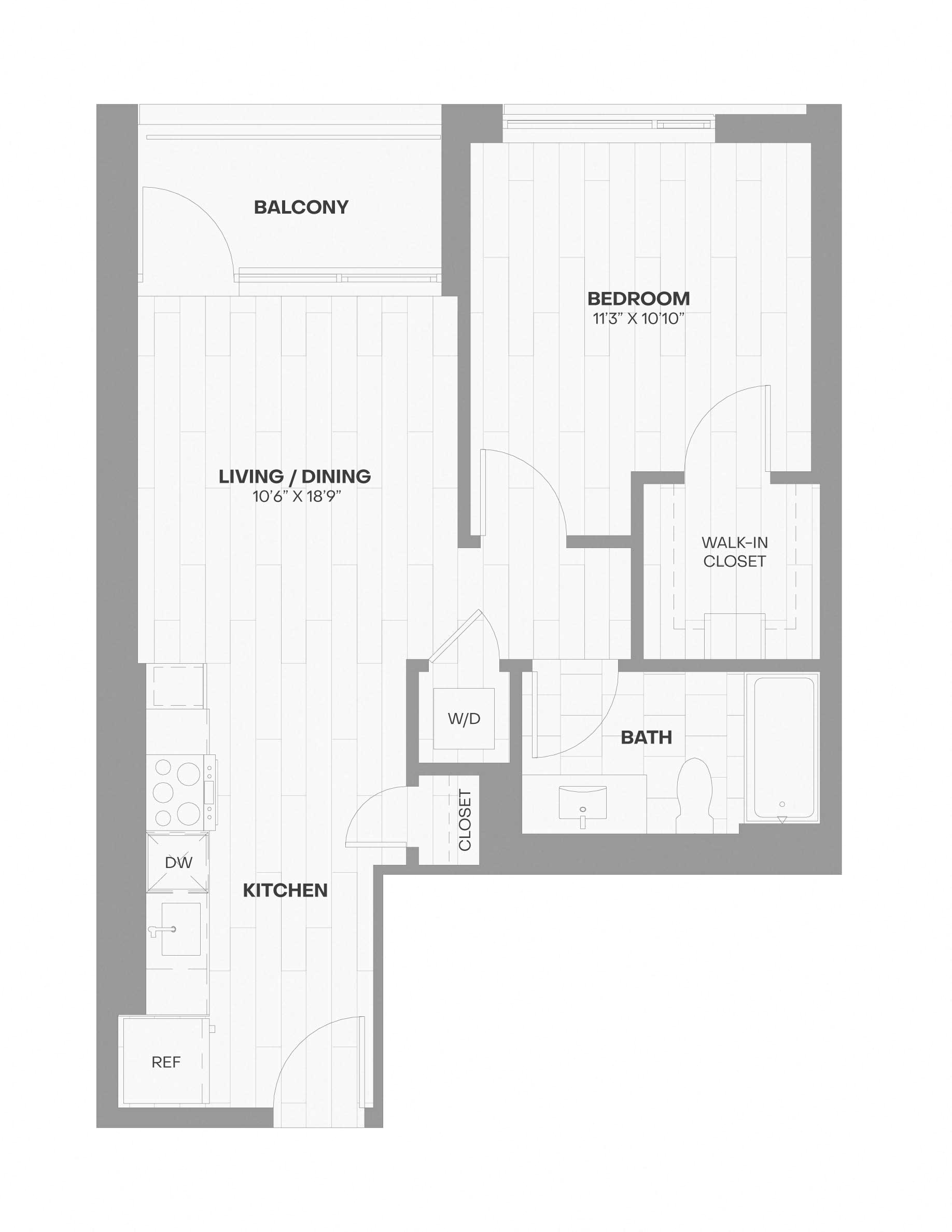Apartment 1218 floorplan