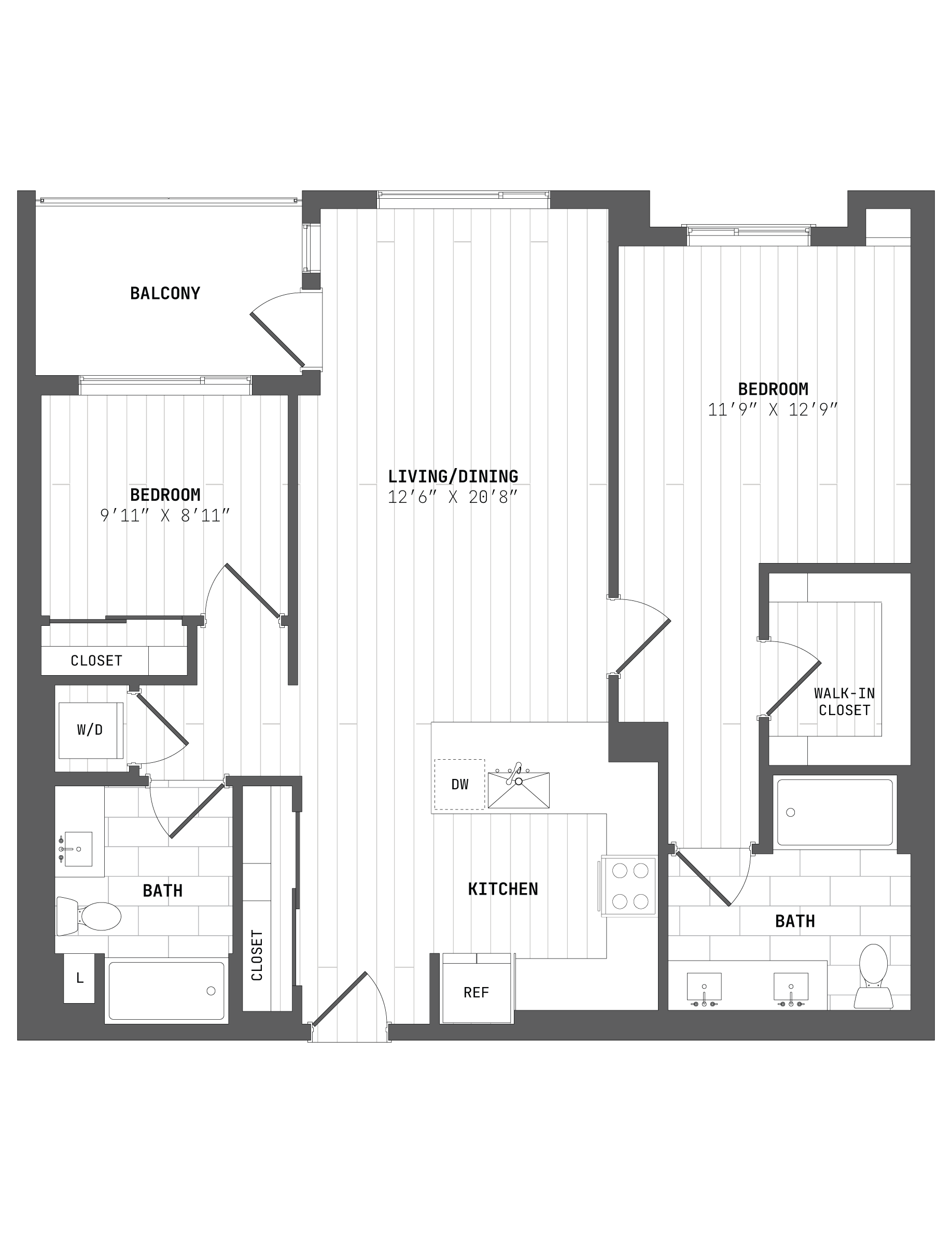 Apartment 316 floorplan