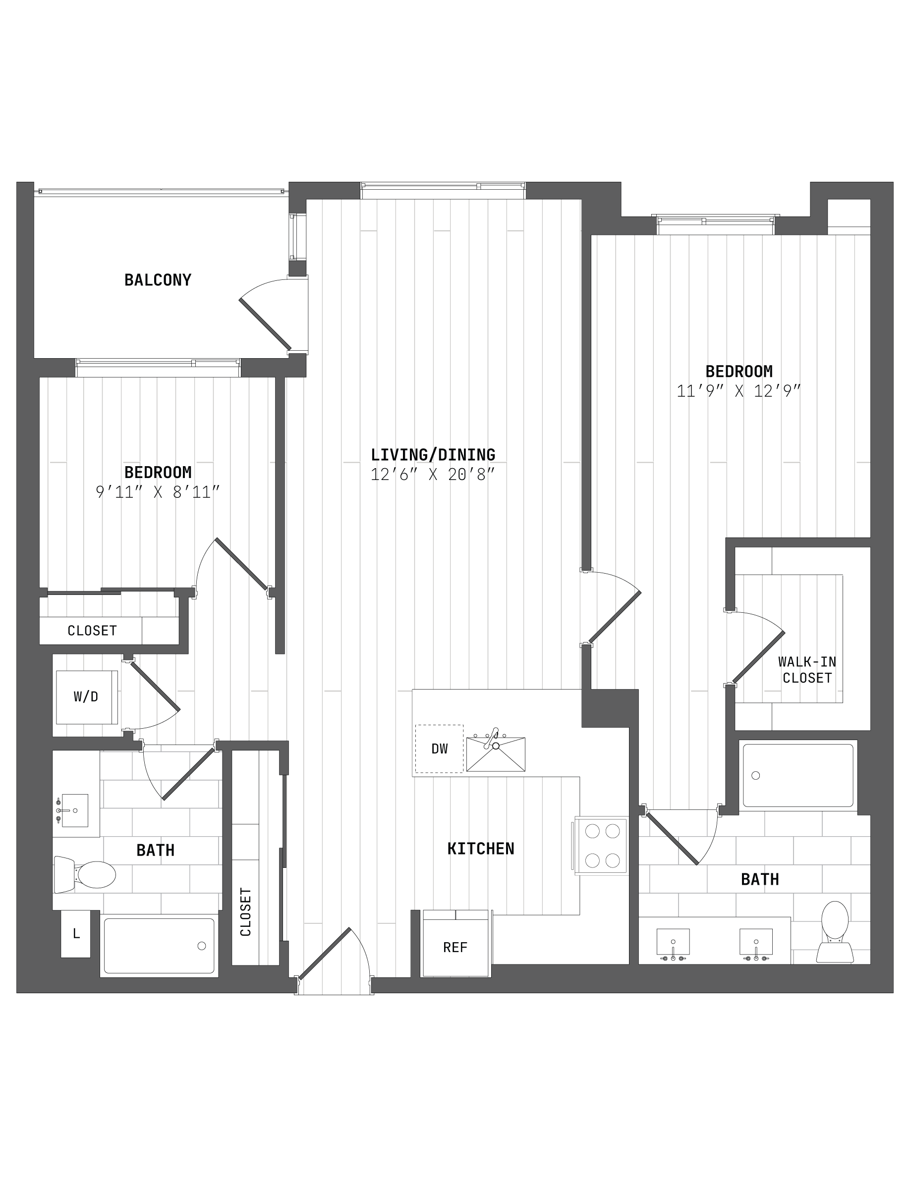 Floor Plan Image of Apartment Apt 416