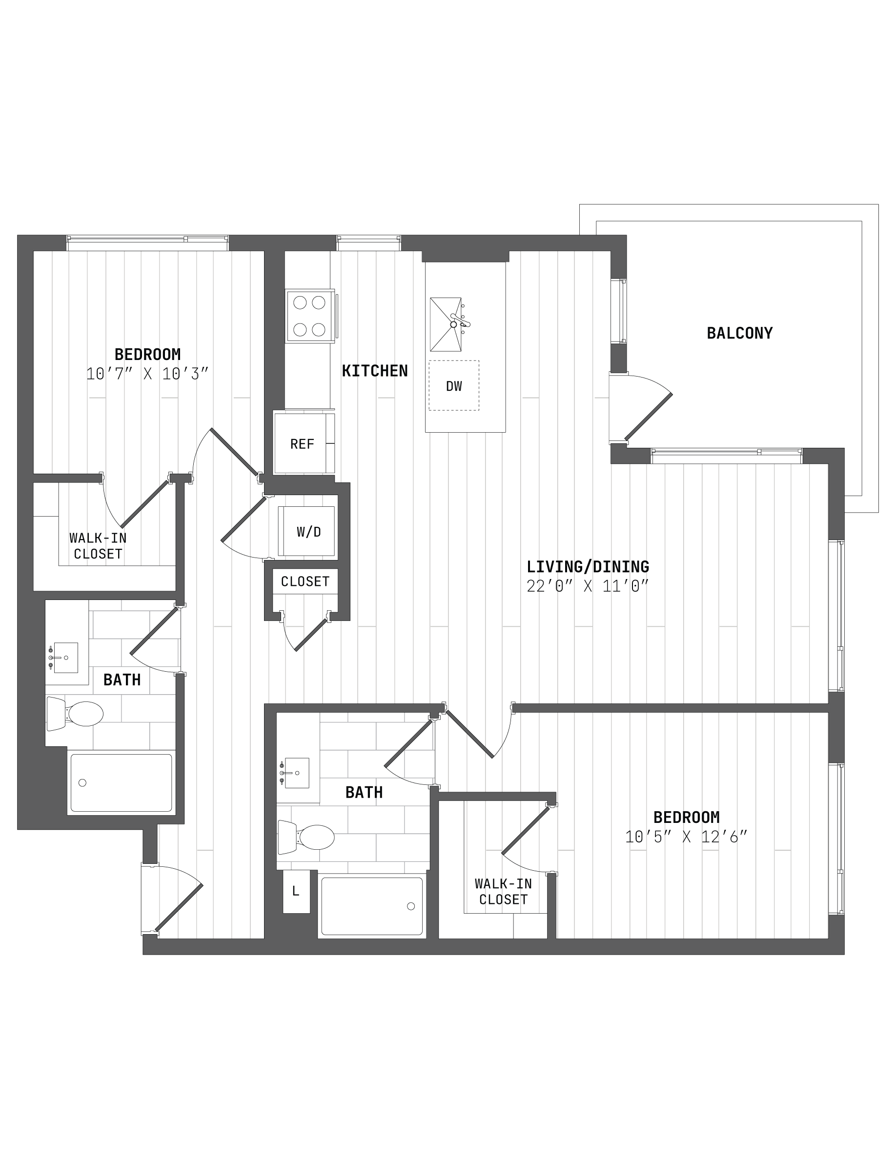 Apartment 535 floorplan