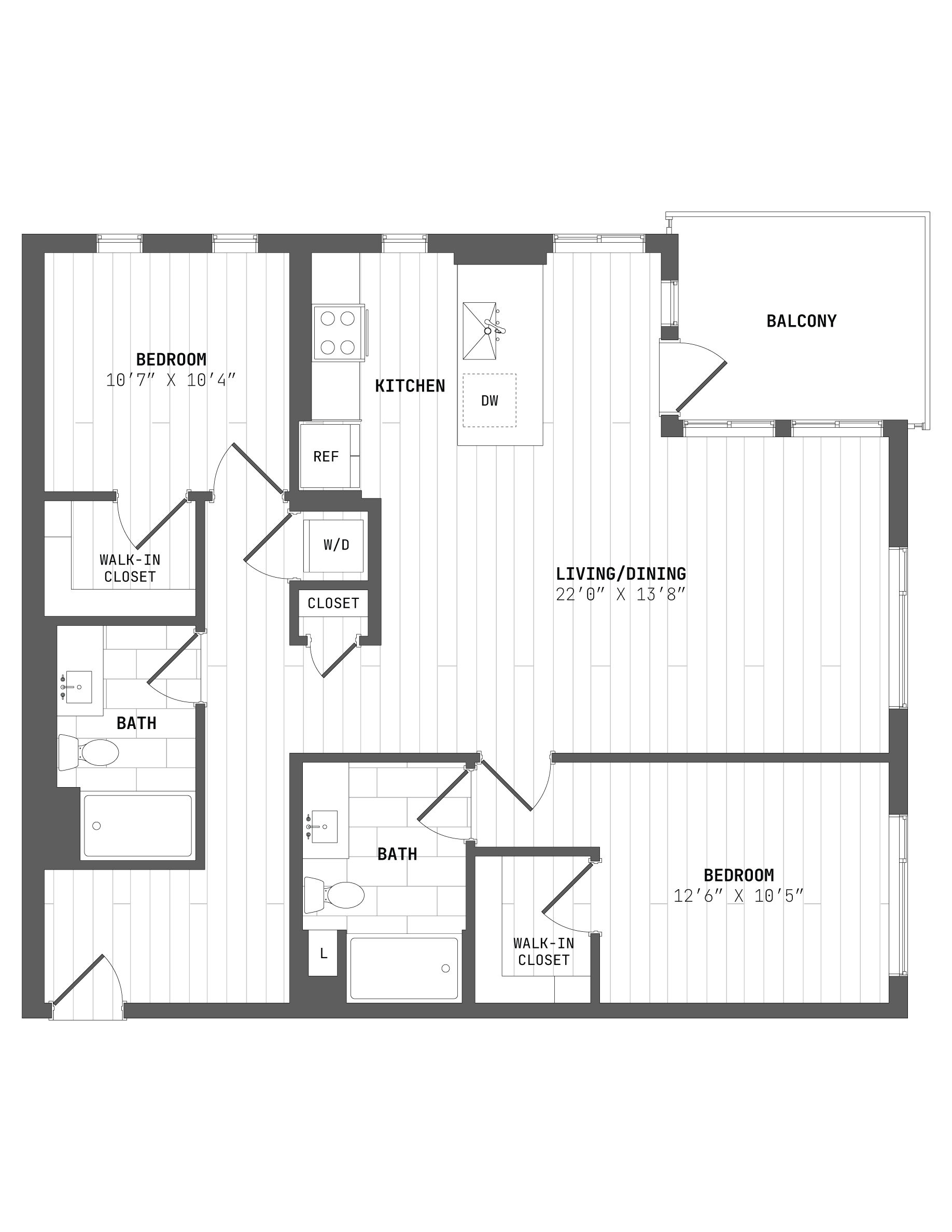Apartment 545 floorplan