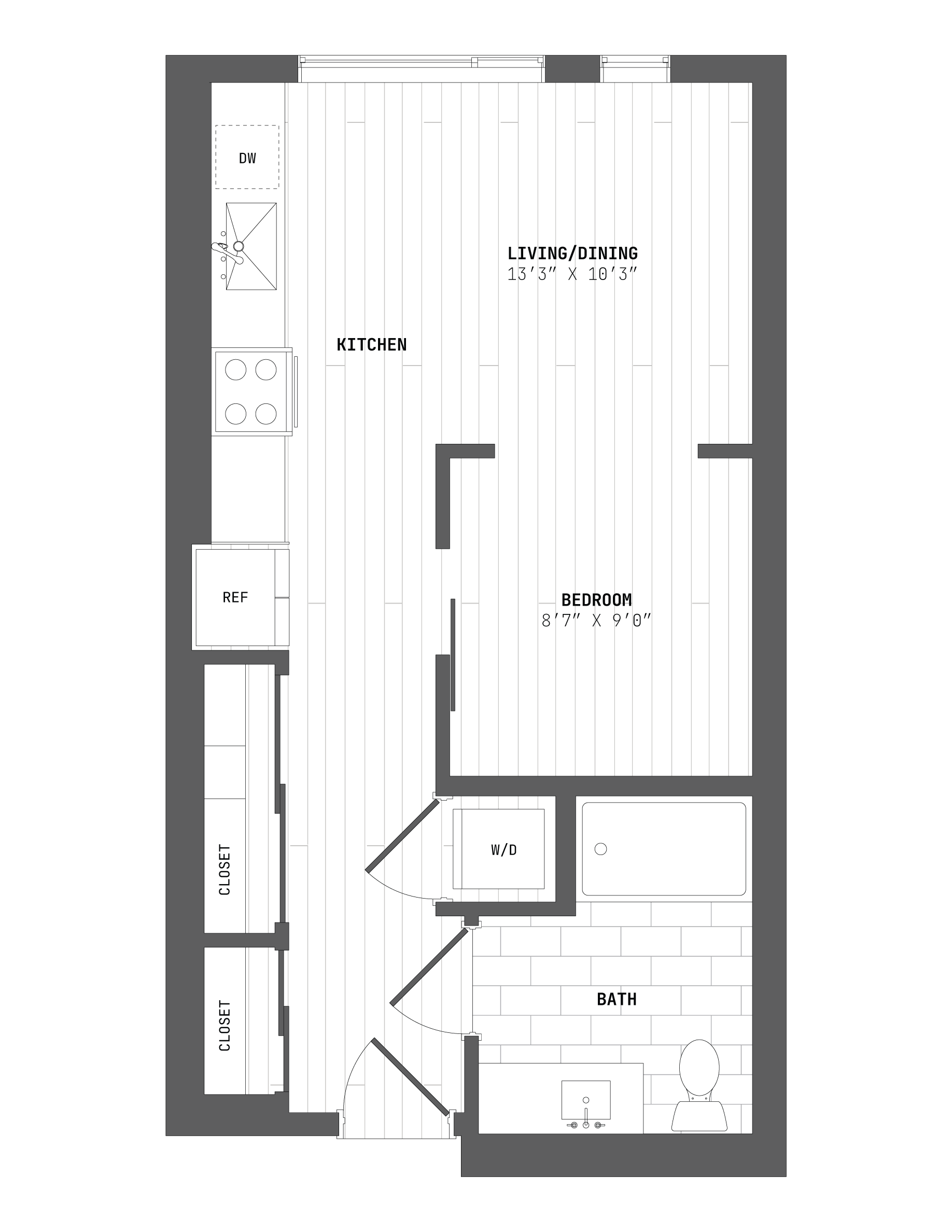 Apartment 410 floorplan