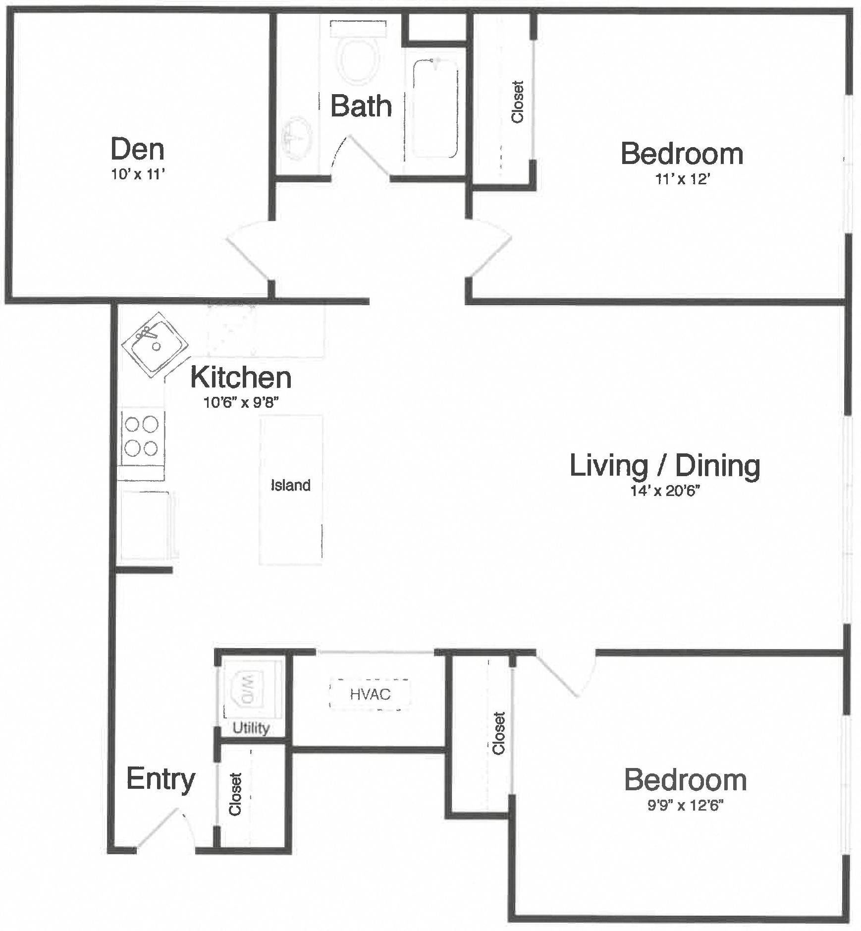 Apartment 0-5H floorplan