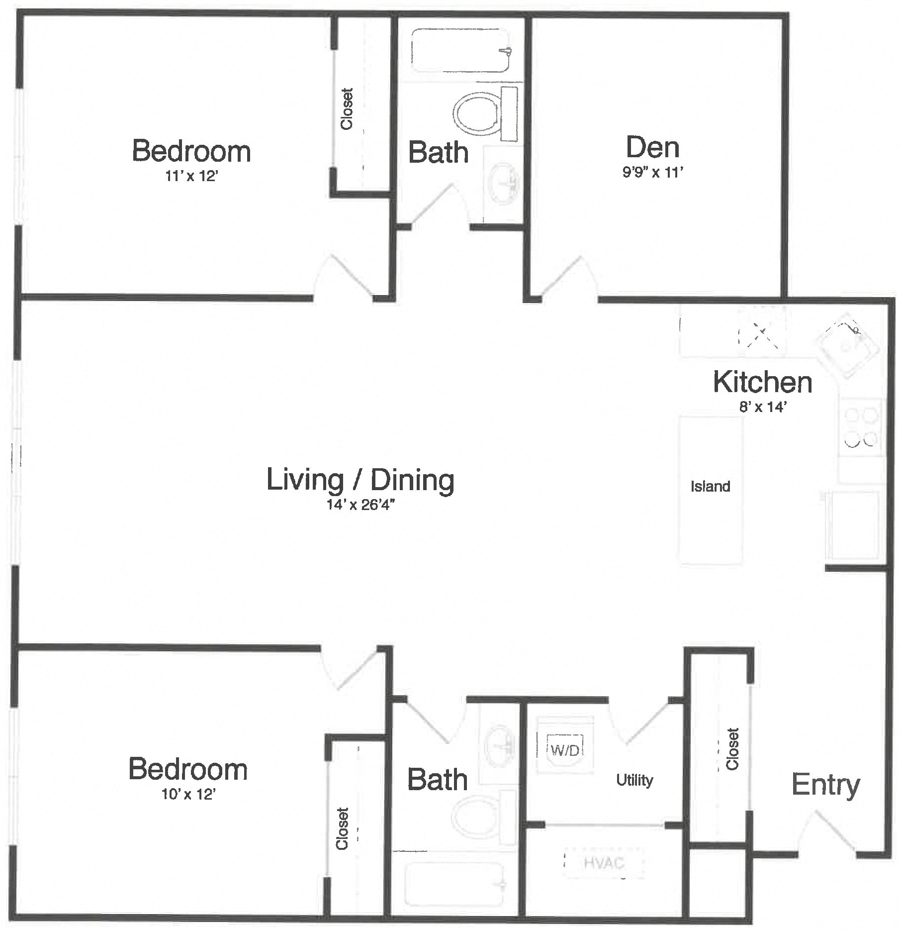 Apartment 0-6J floorplan
