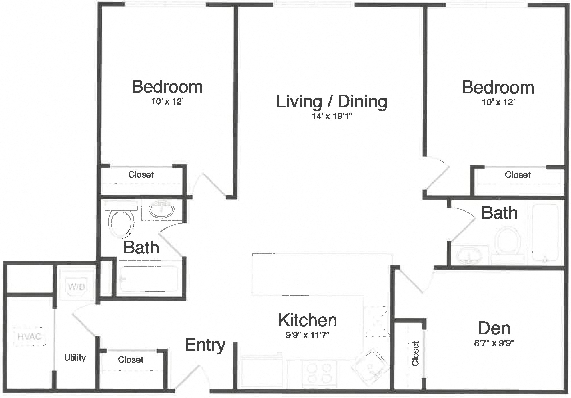 Apartment 0-4K floorplan