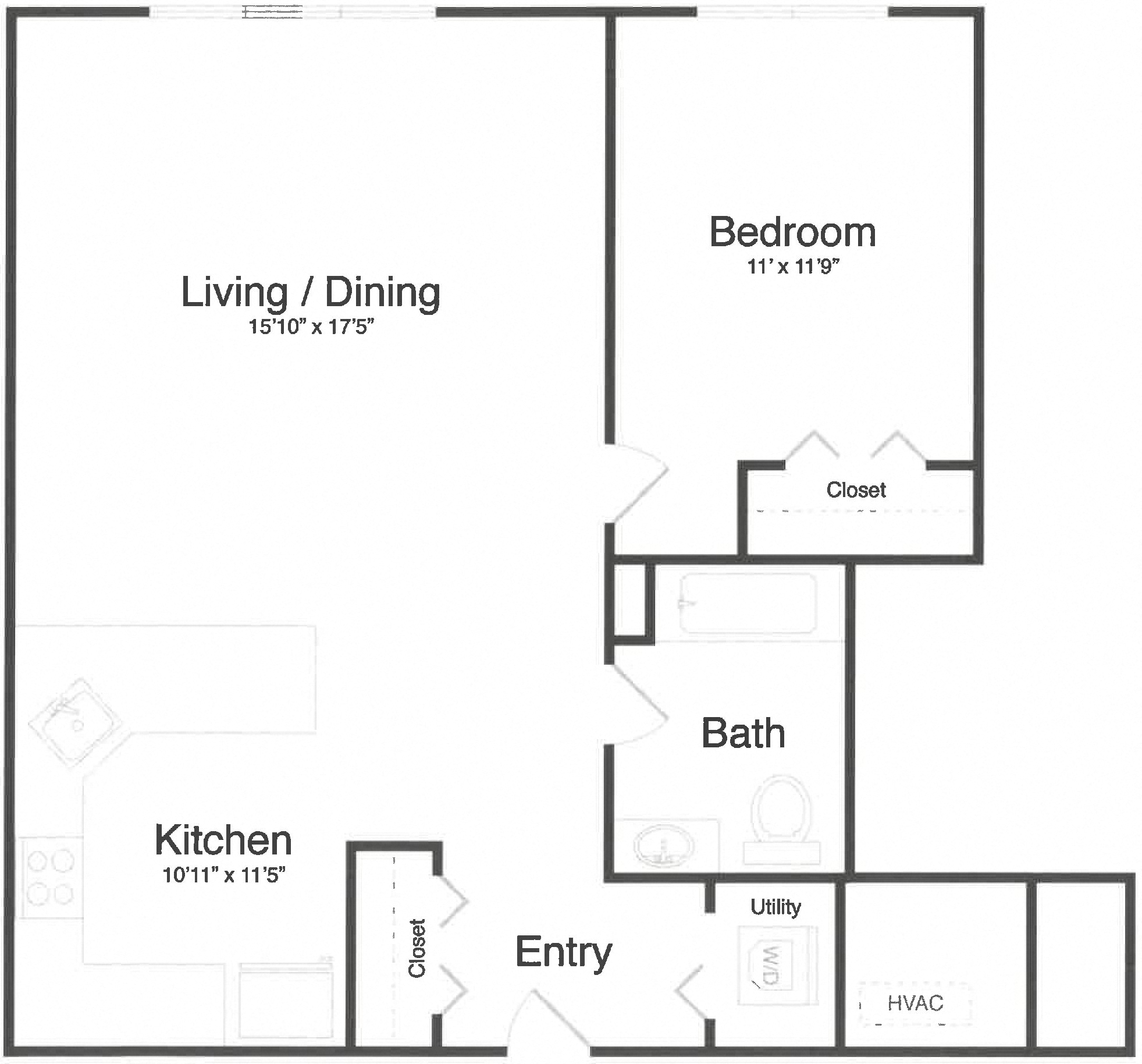 Apartment 1-5I floorplan