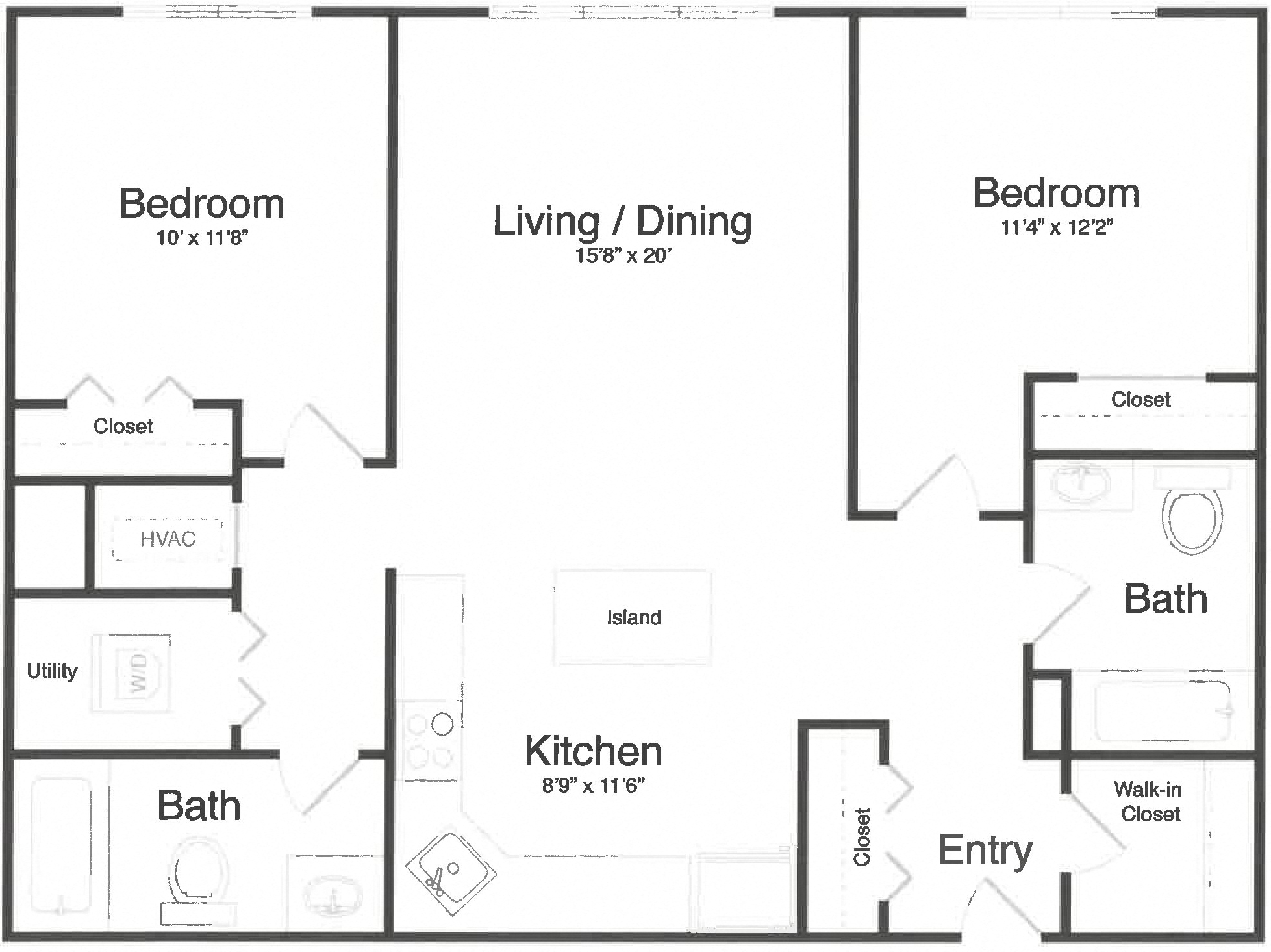 Apartment 1-7K floorplan