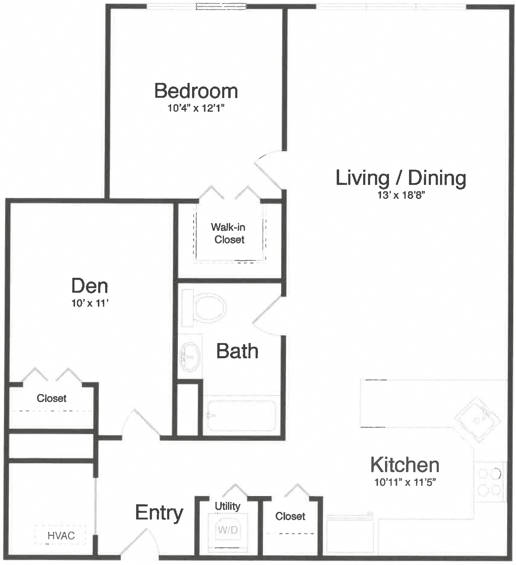 Apartment 1-6S floorplan