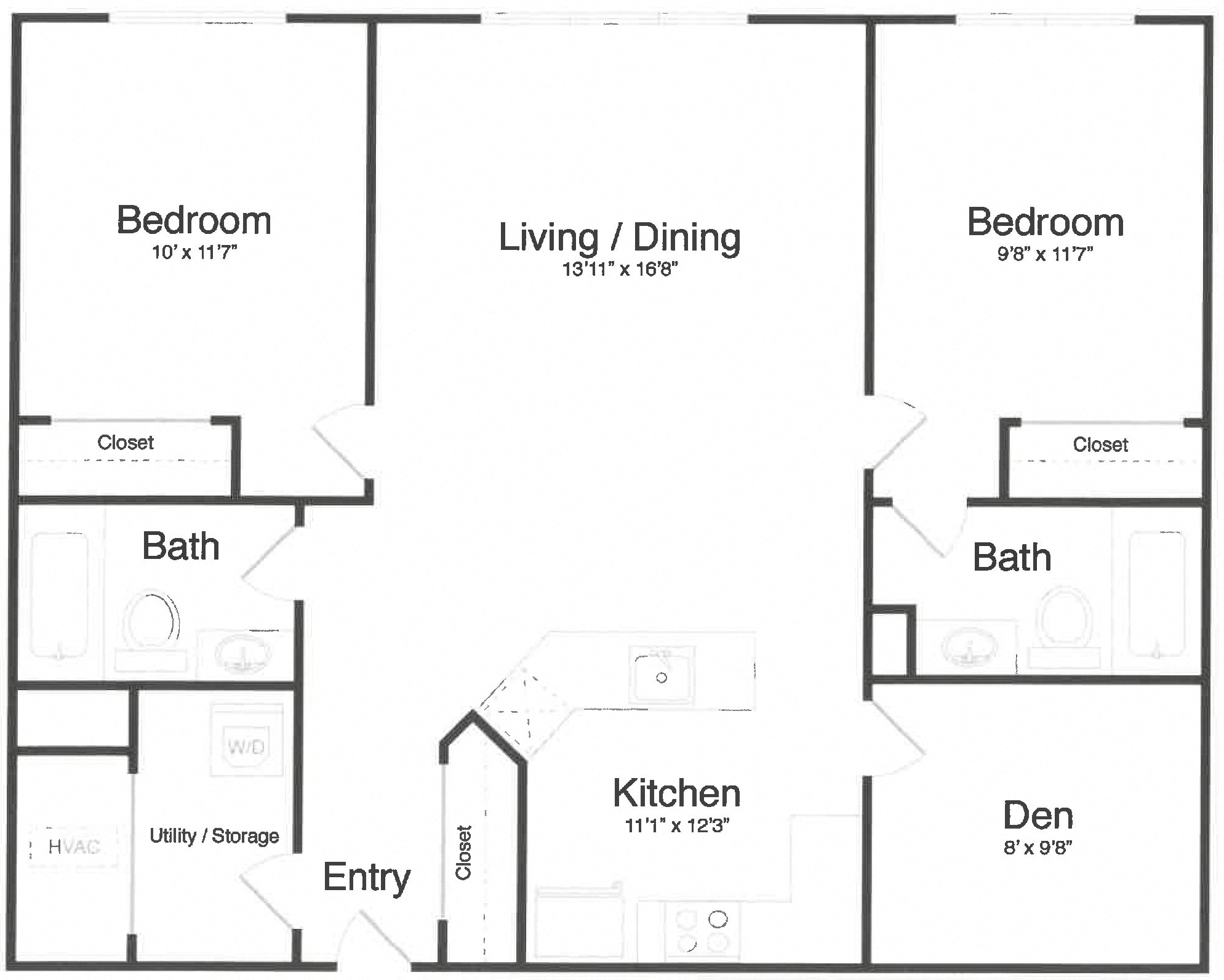Apartment 0-5A floorplan