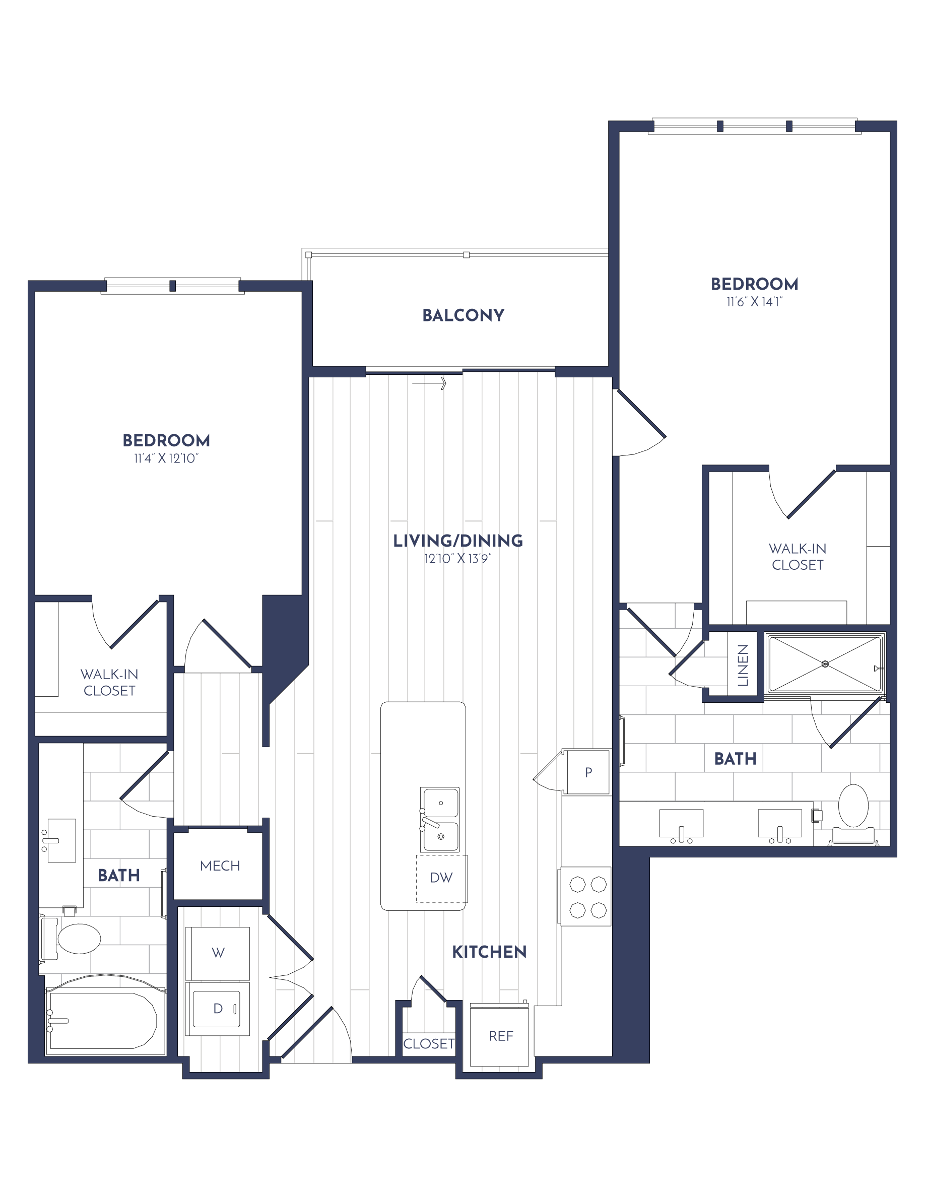 Apartment 402 floorplan