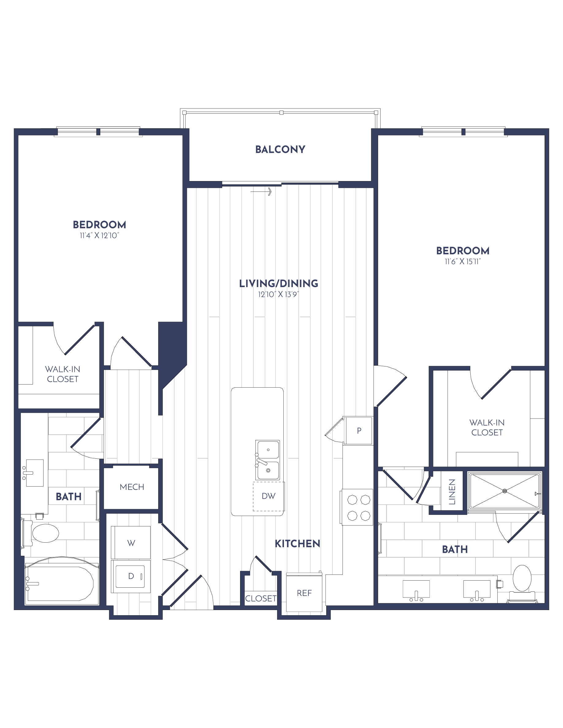 Apartment 216 floorplan