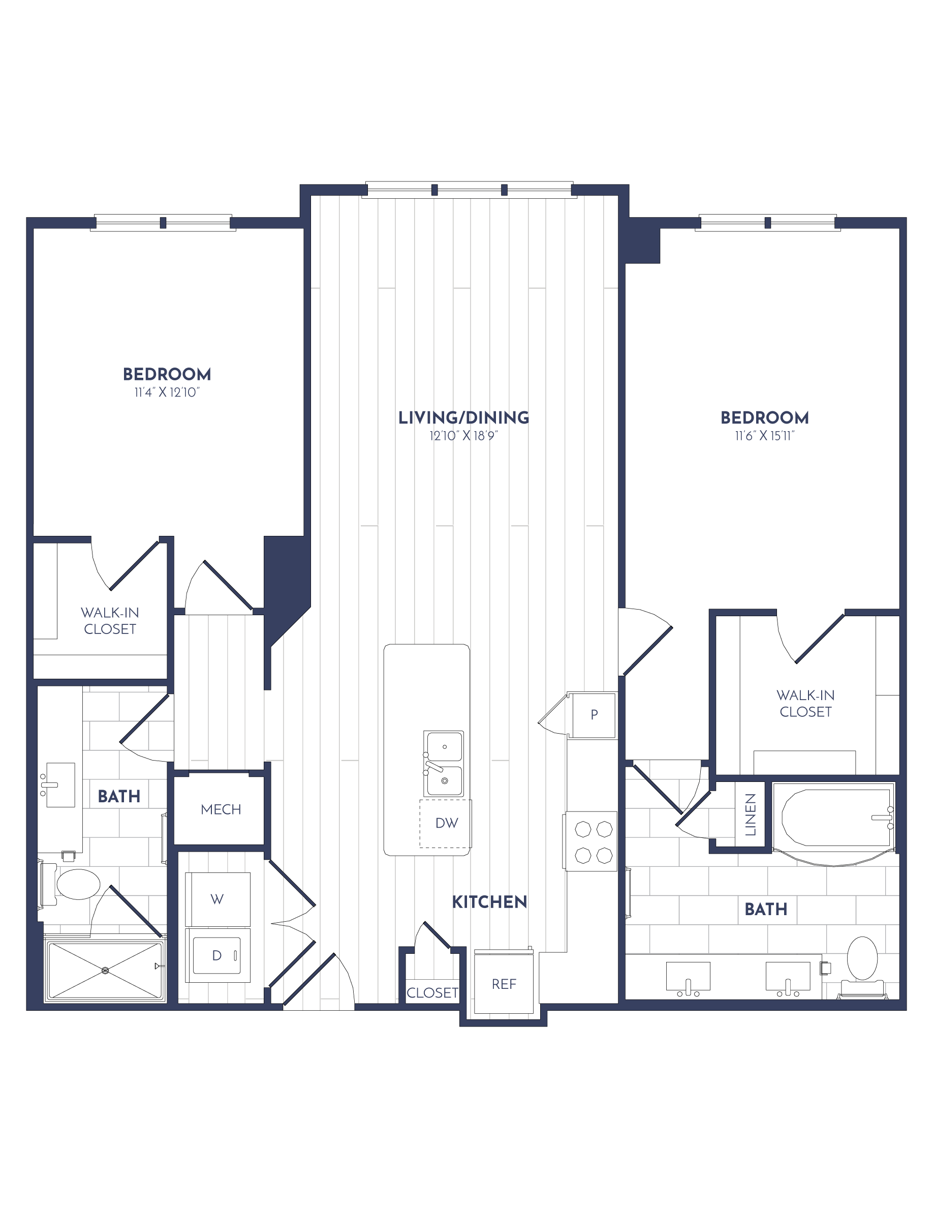 Apartment 116 floorplan