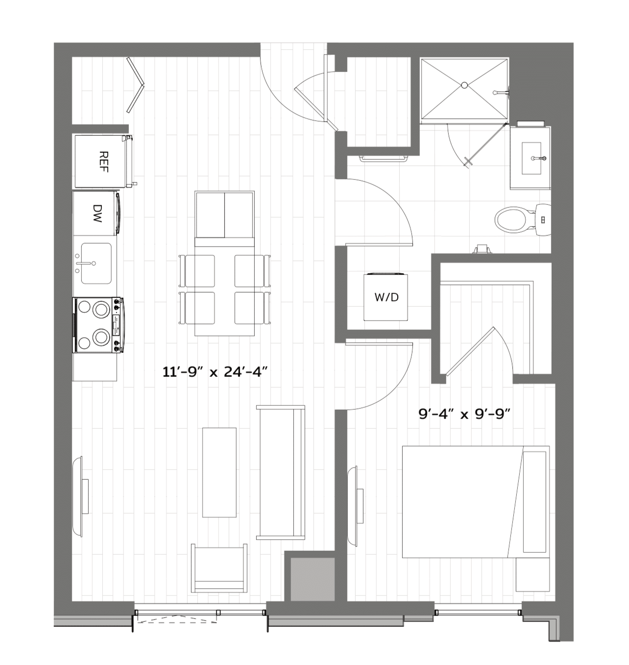 Floor Plan Image of Apartment Apt 0641