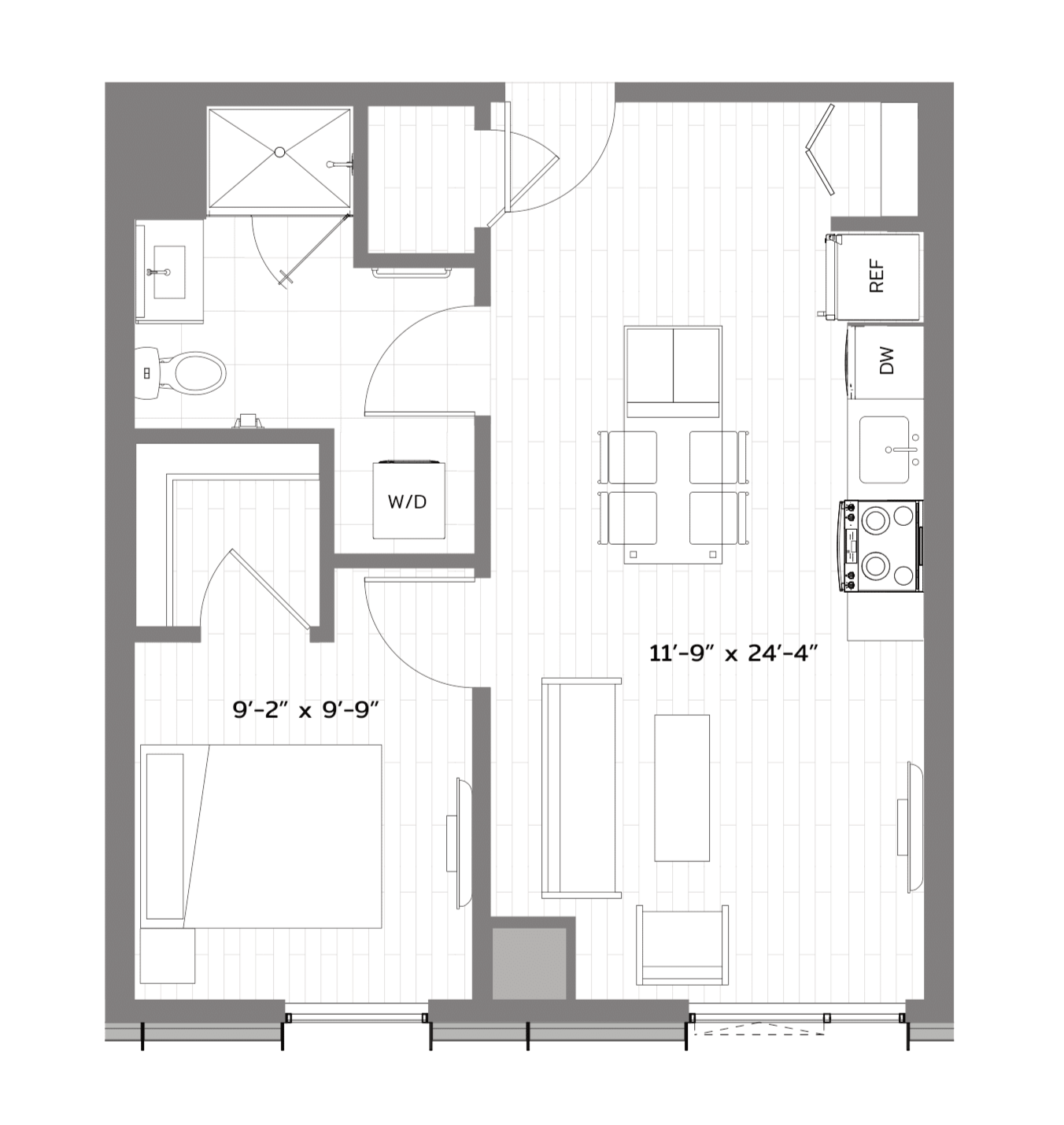 Floor Plan Image of Apartment Apt 0543