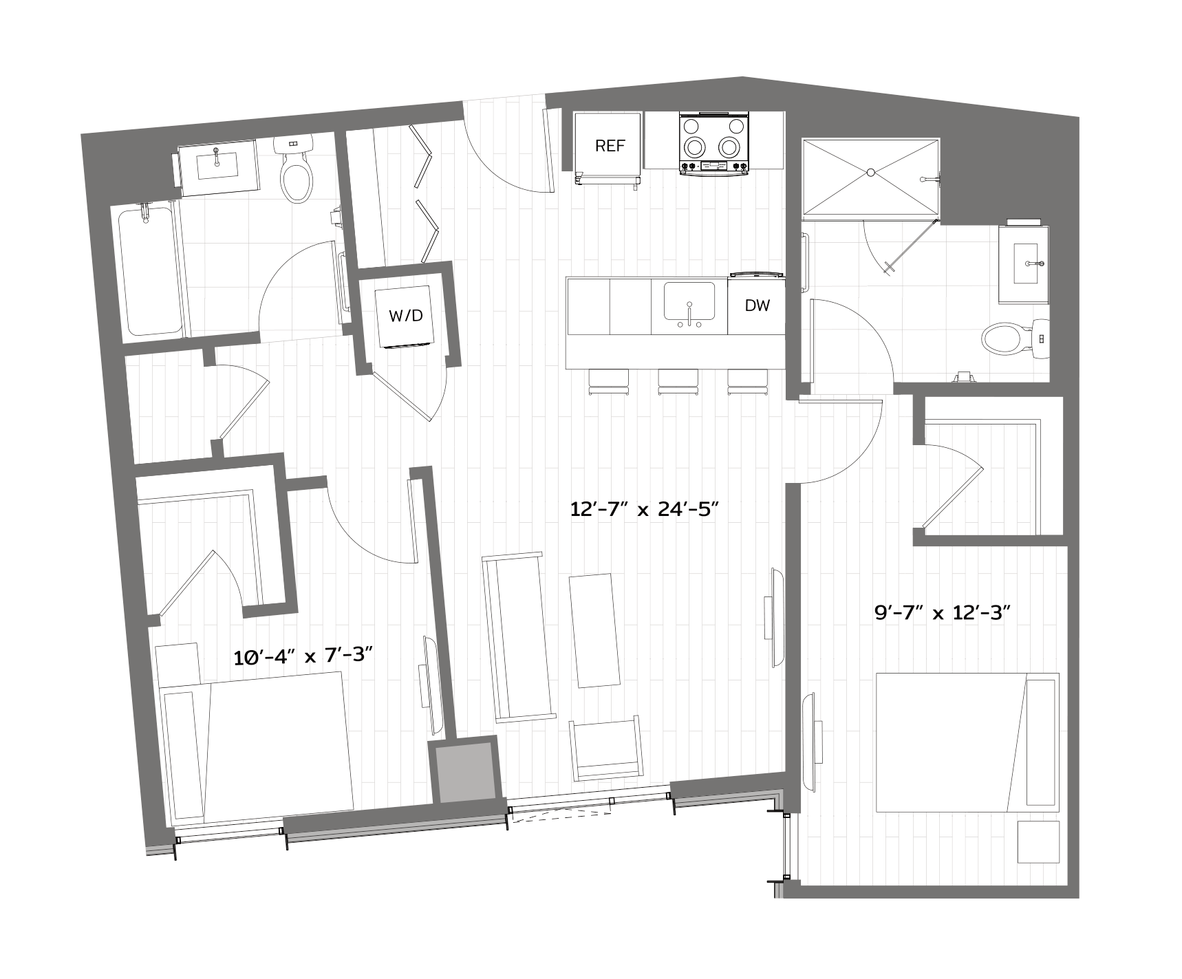 Floor Plan Image of Apartment Apt 0626