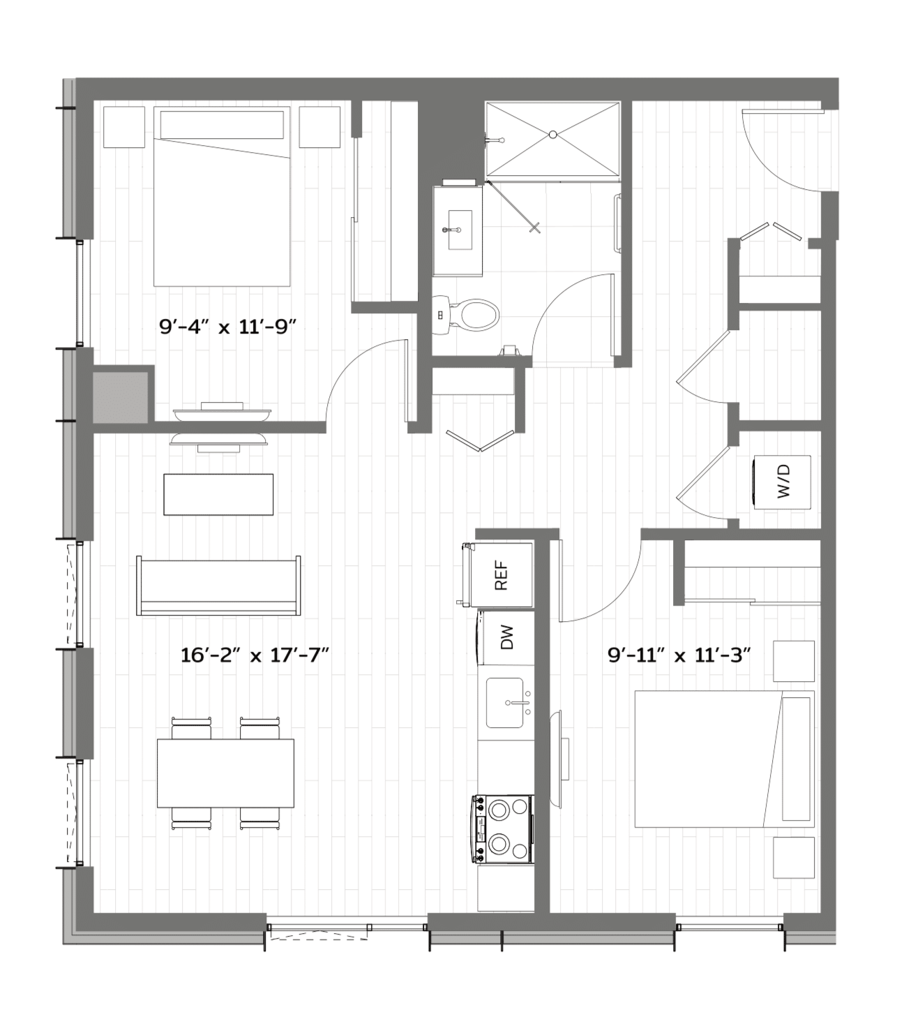 Floor Plan Image of Apartment Apt 0651