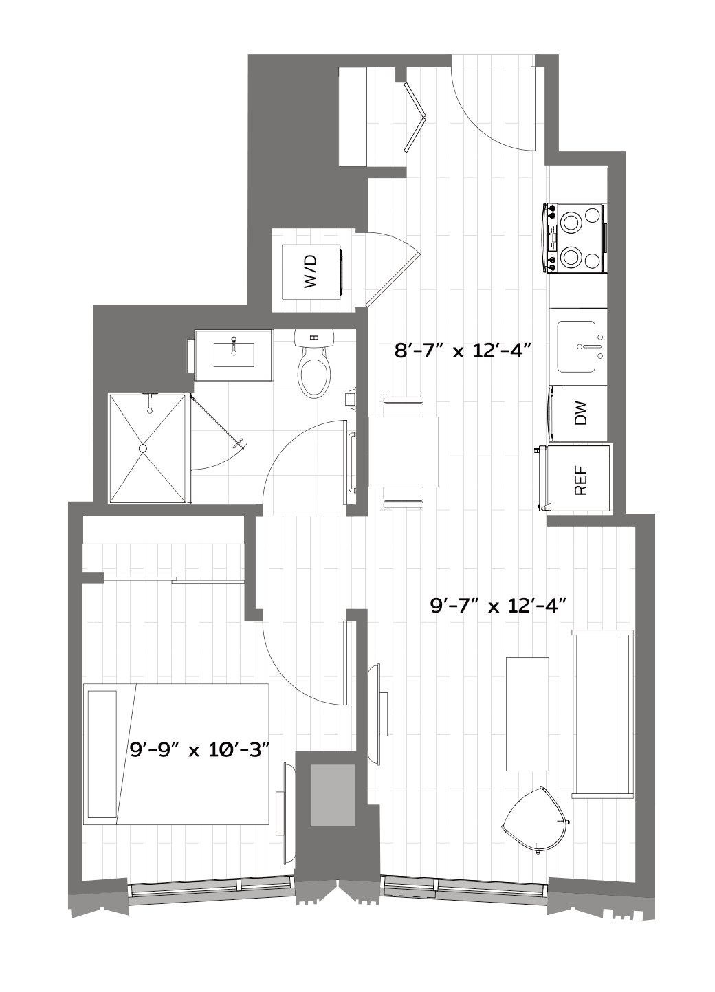 Floor Plan Image of Apartment Apt 1404