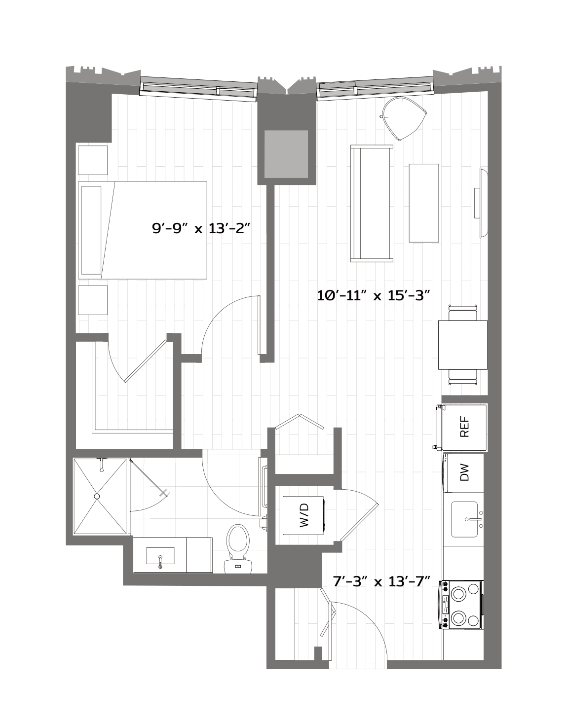 Floor Plan Image of Apartment Apt 0811