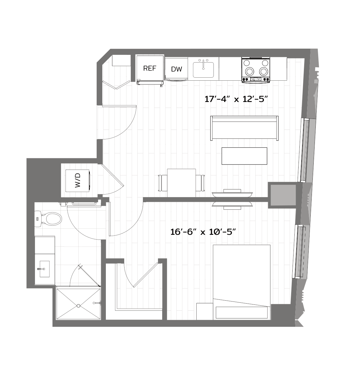 Floor Plan Image of Apartment Apt 1614