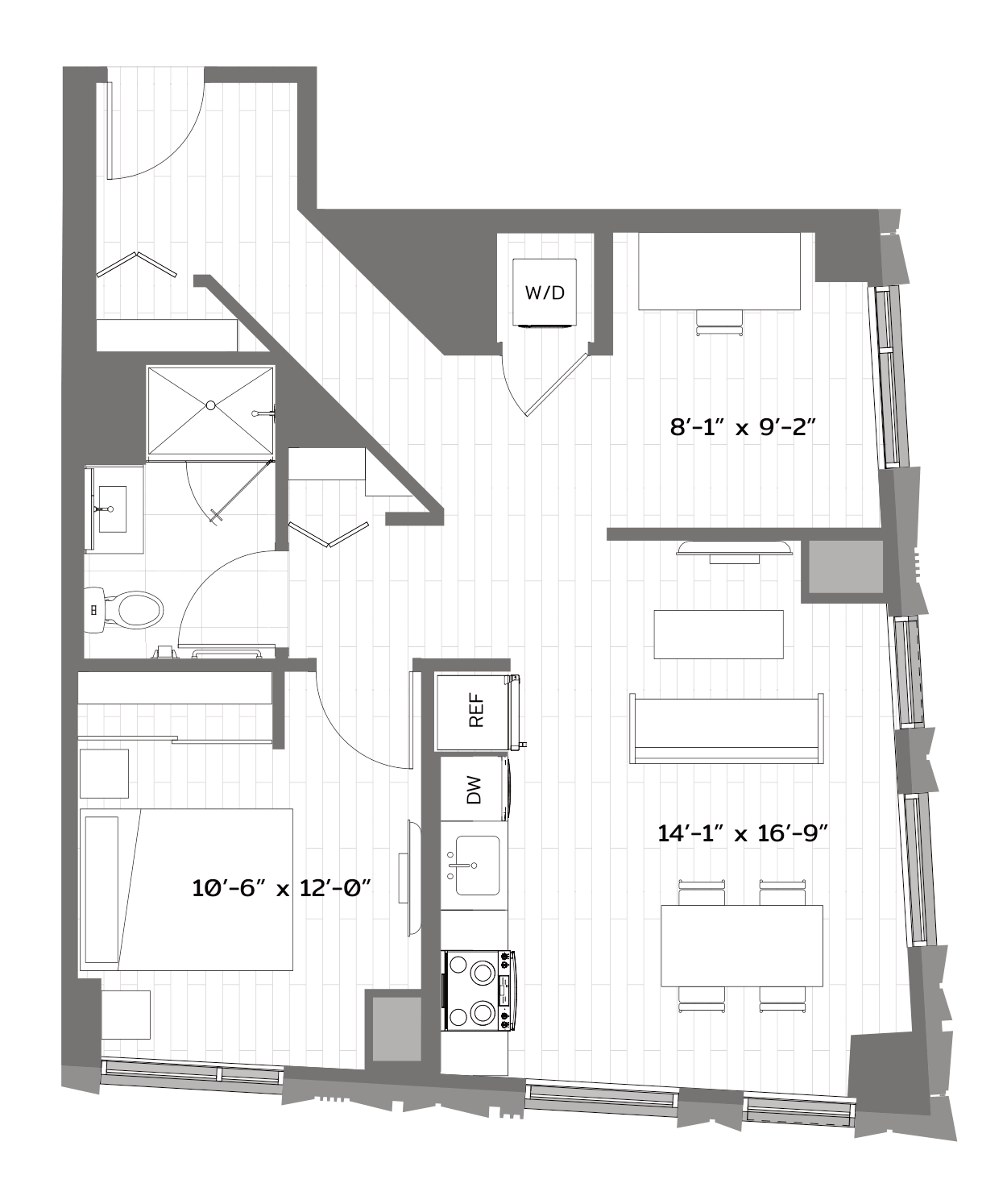 Floor Plan Image of Apartment Apt 2502