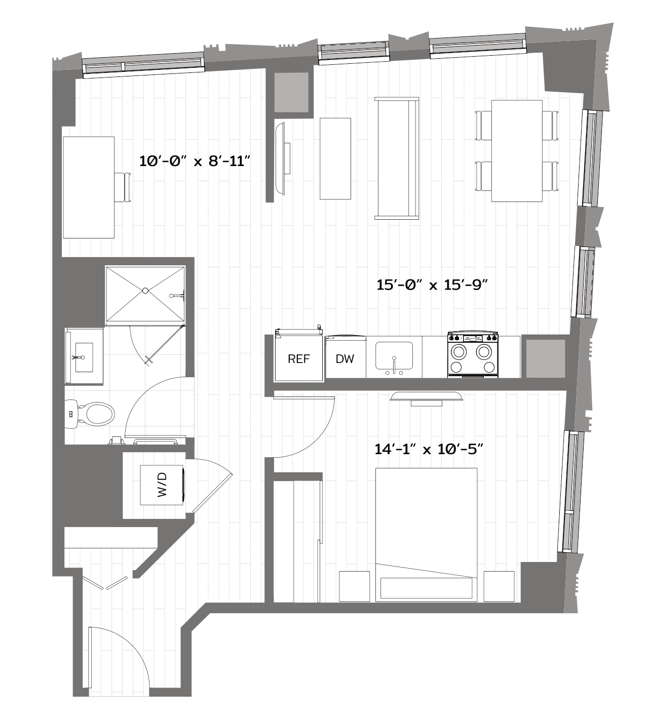 Floor Plan Image of Apartment Apt 0613