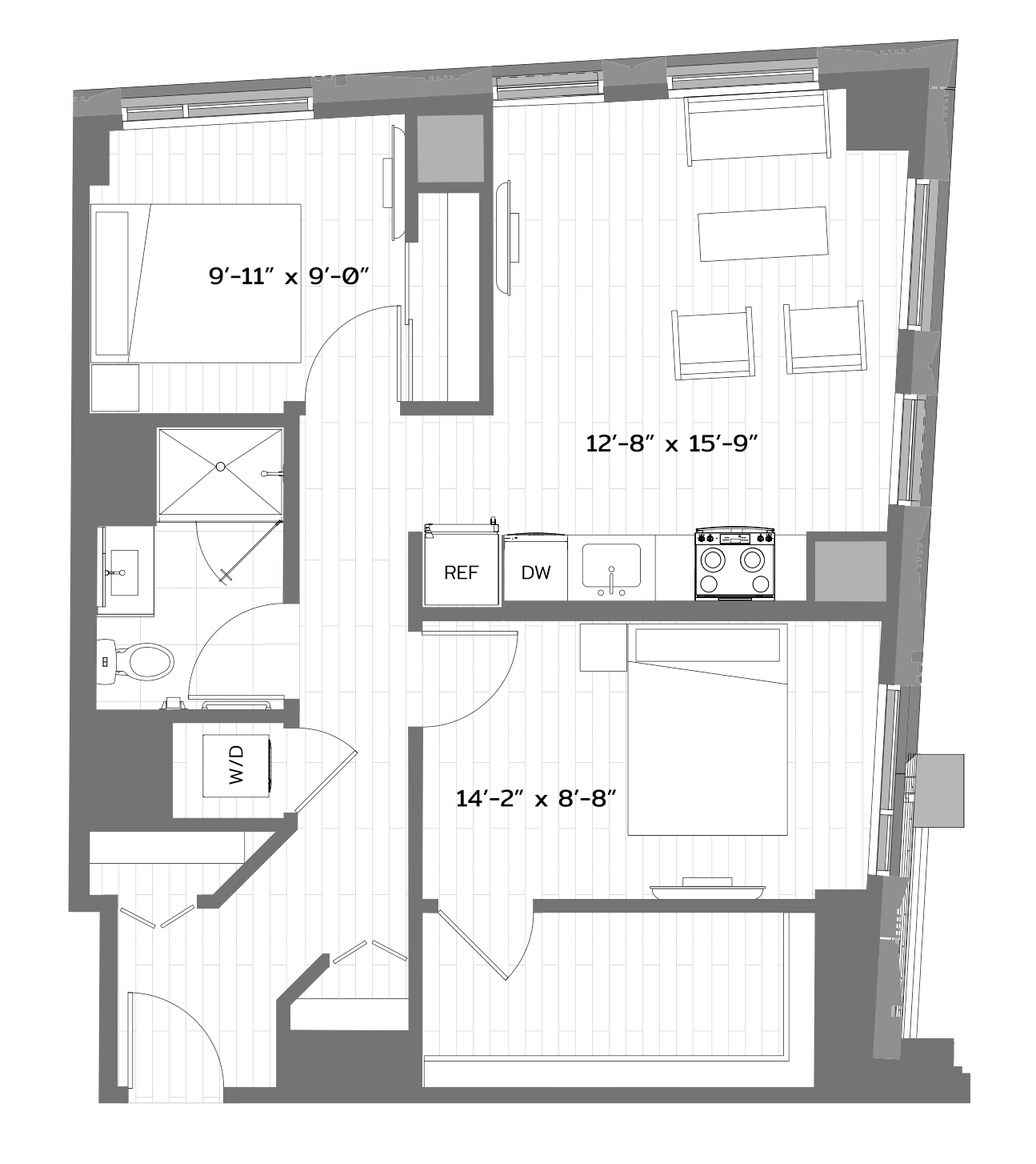 Floor Plan Image of Apartment Apt 0313