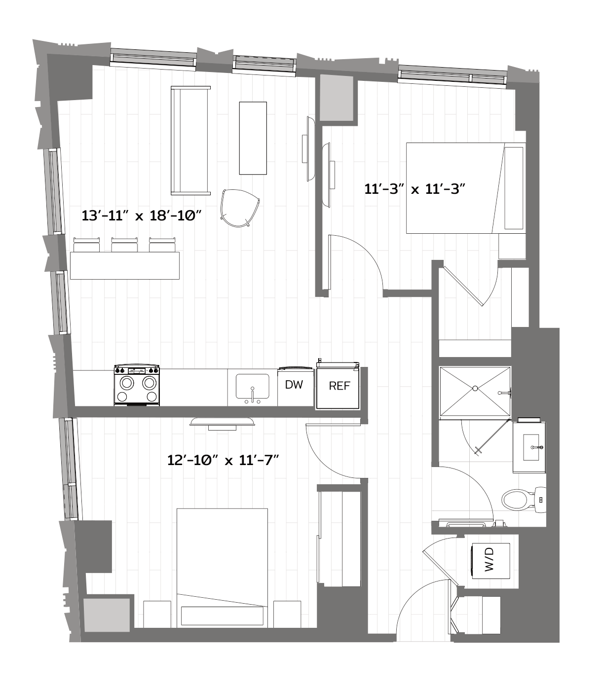 Floor Plan Image of Apartment Apt 2309