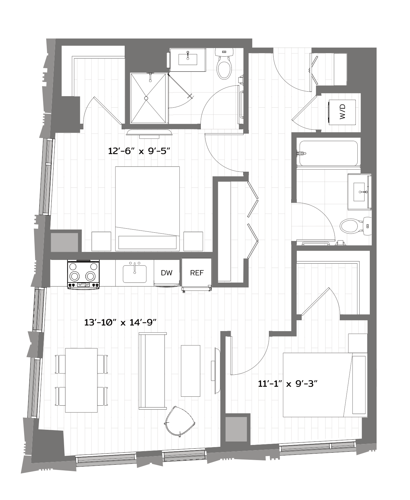 Floor Plan Image of Apartment Apt 1306