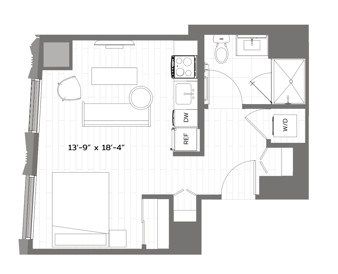 Floor Plan Image of Apartment Apt 2307
