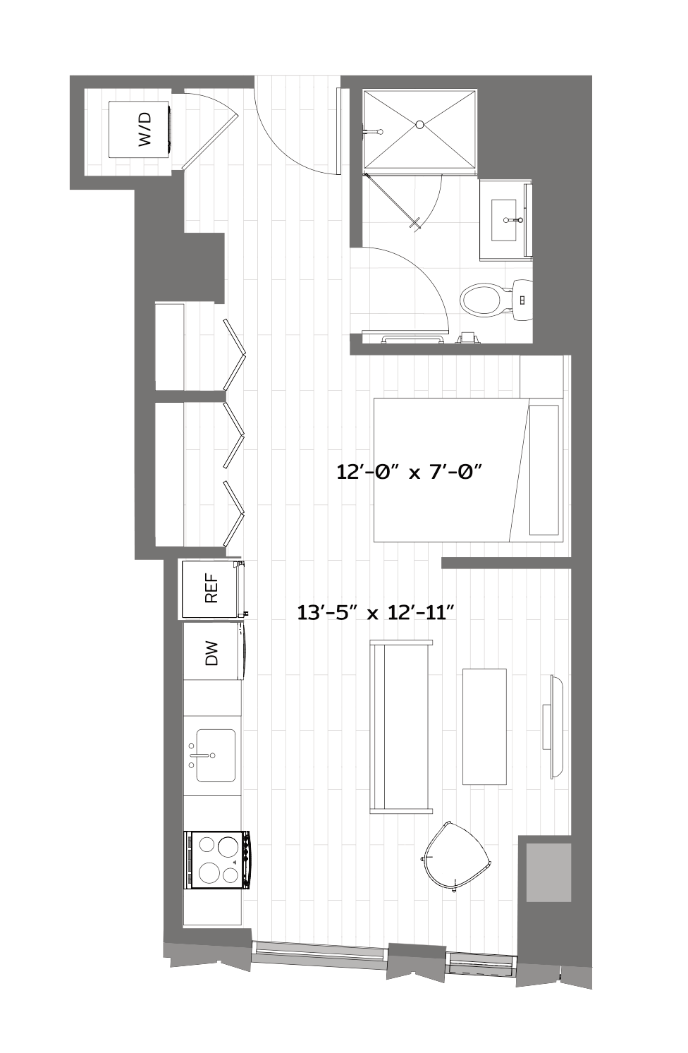 Floor Plan Image of Apartment Apt 2503
